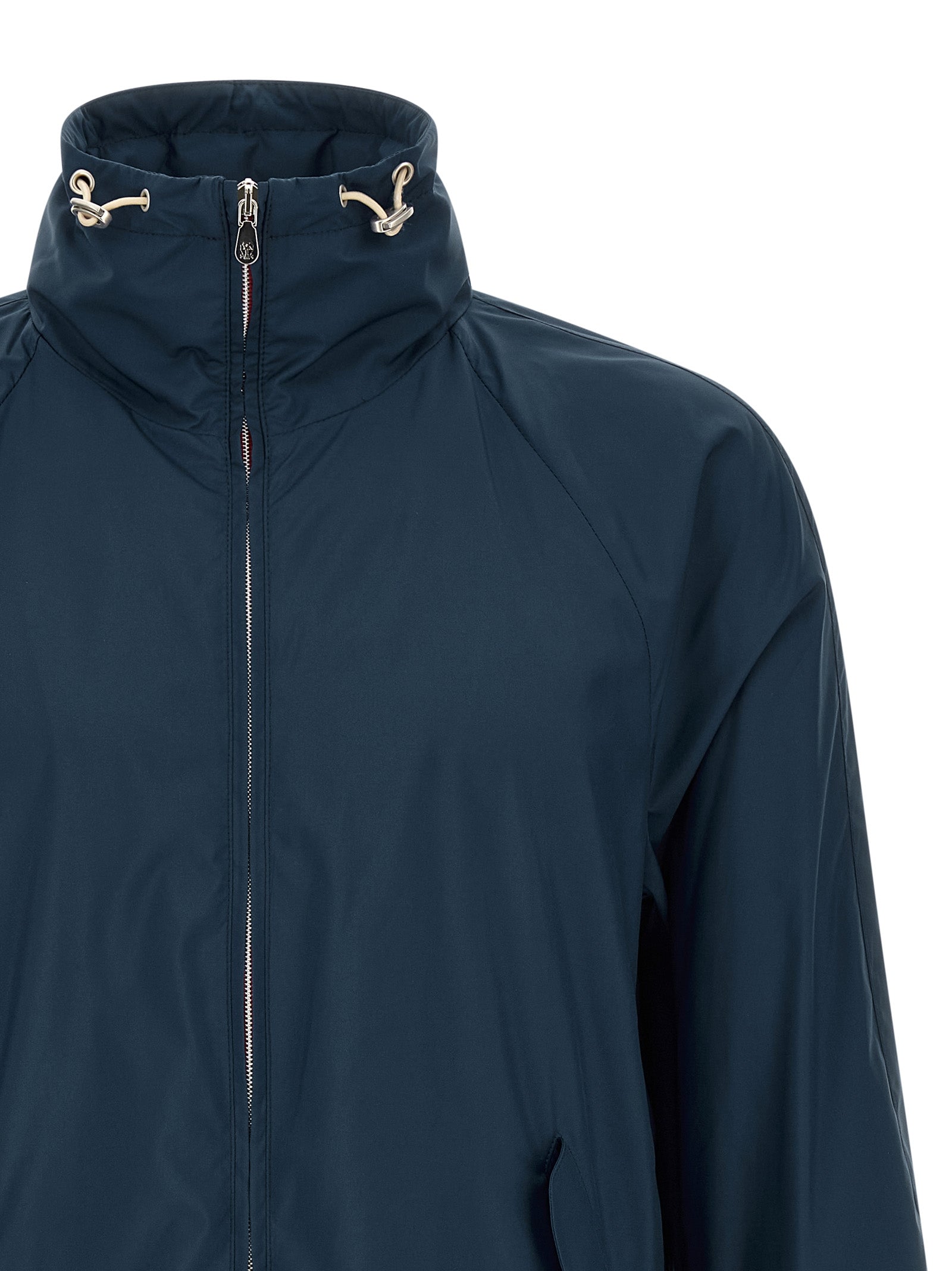 Brunello Cucinelli Blue Polyester Full-Length Jacket