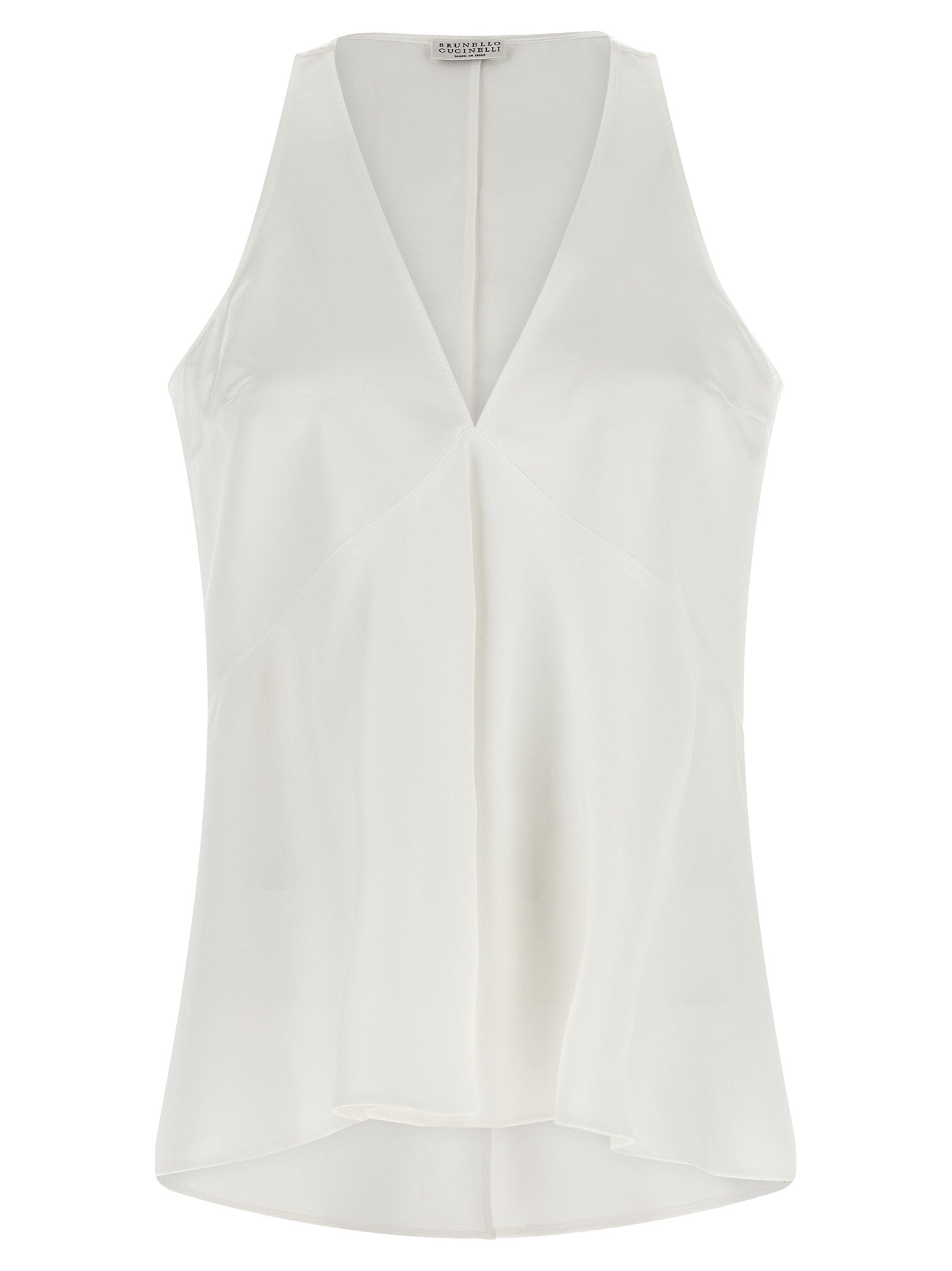 Brunello Cucinelli White Cotton Shirt