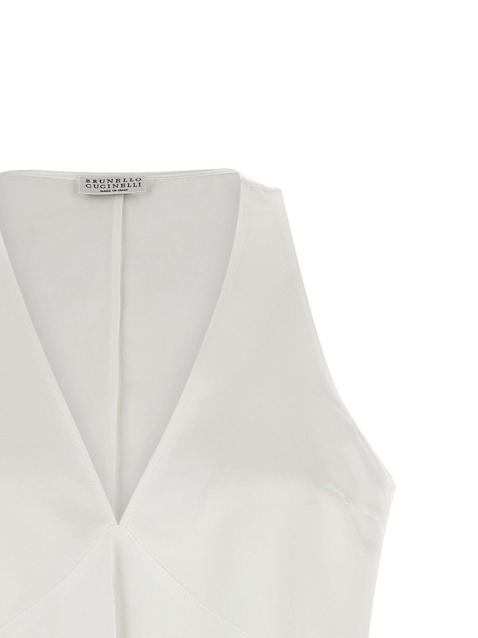 Brunello Cucinelli White Cotton Shirt