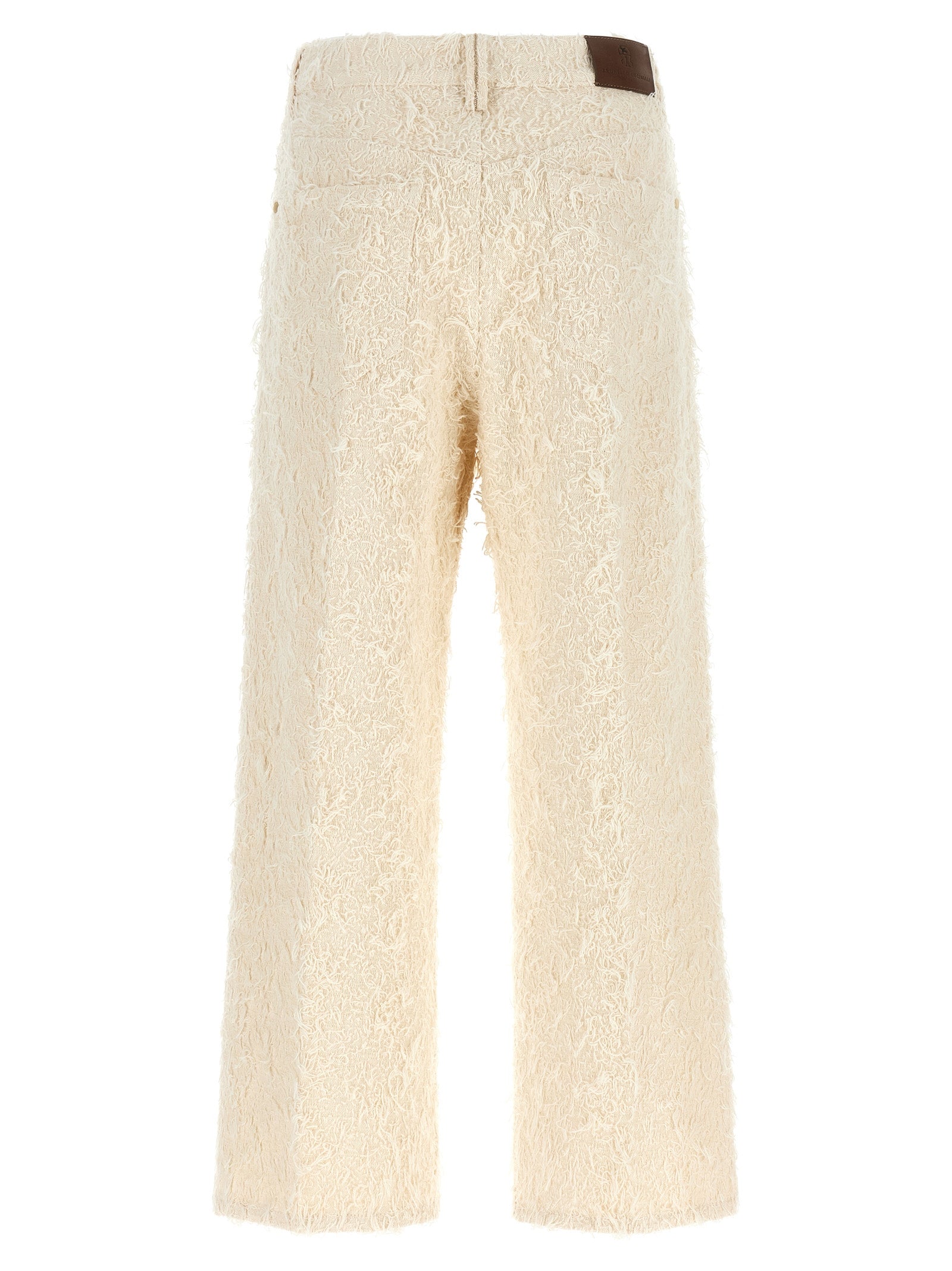 Brunello Cucinelli Beige Cotton Casual Pants