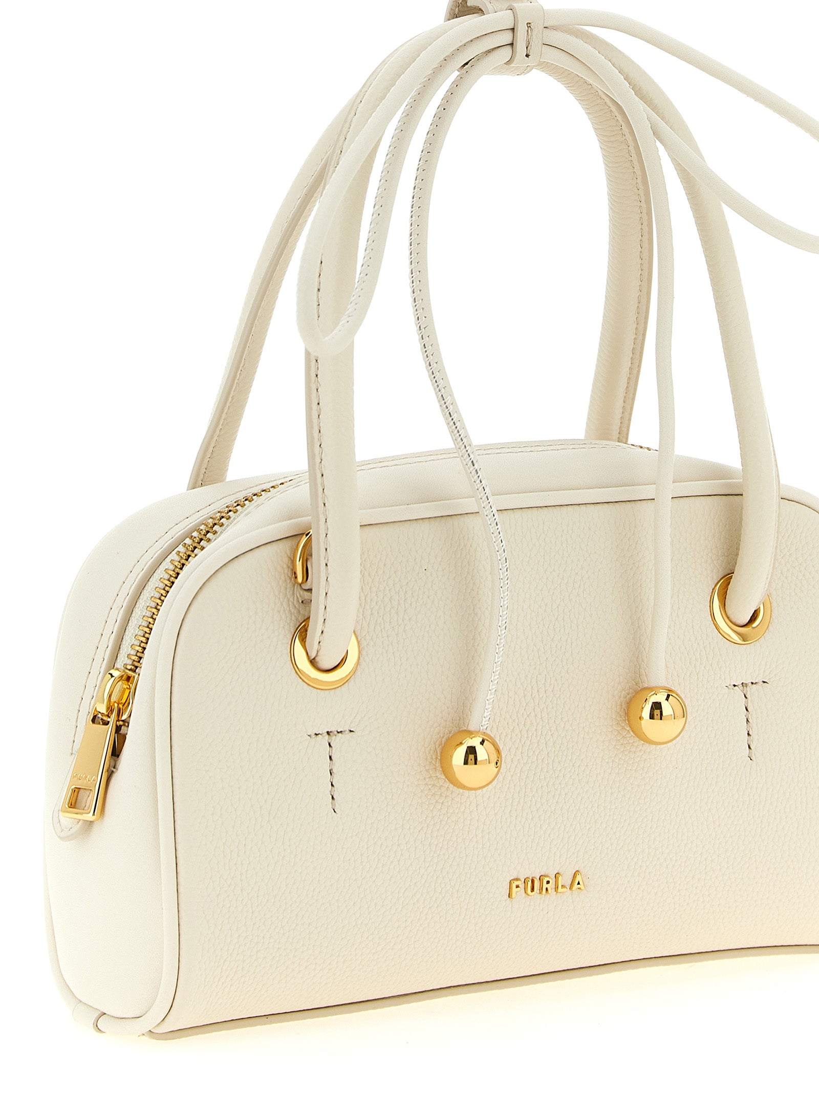 Furla White Calfskin Handbag