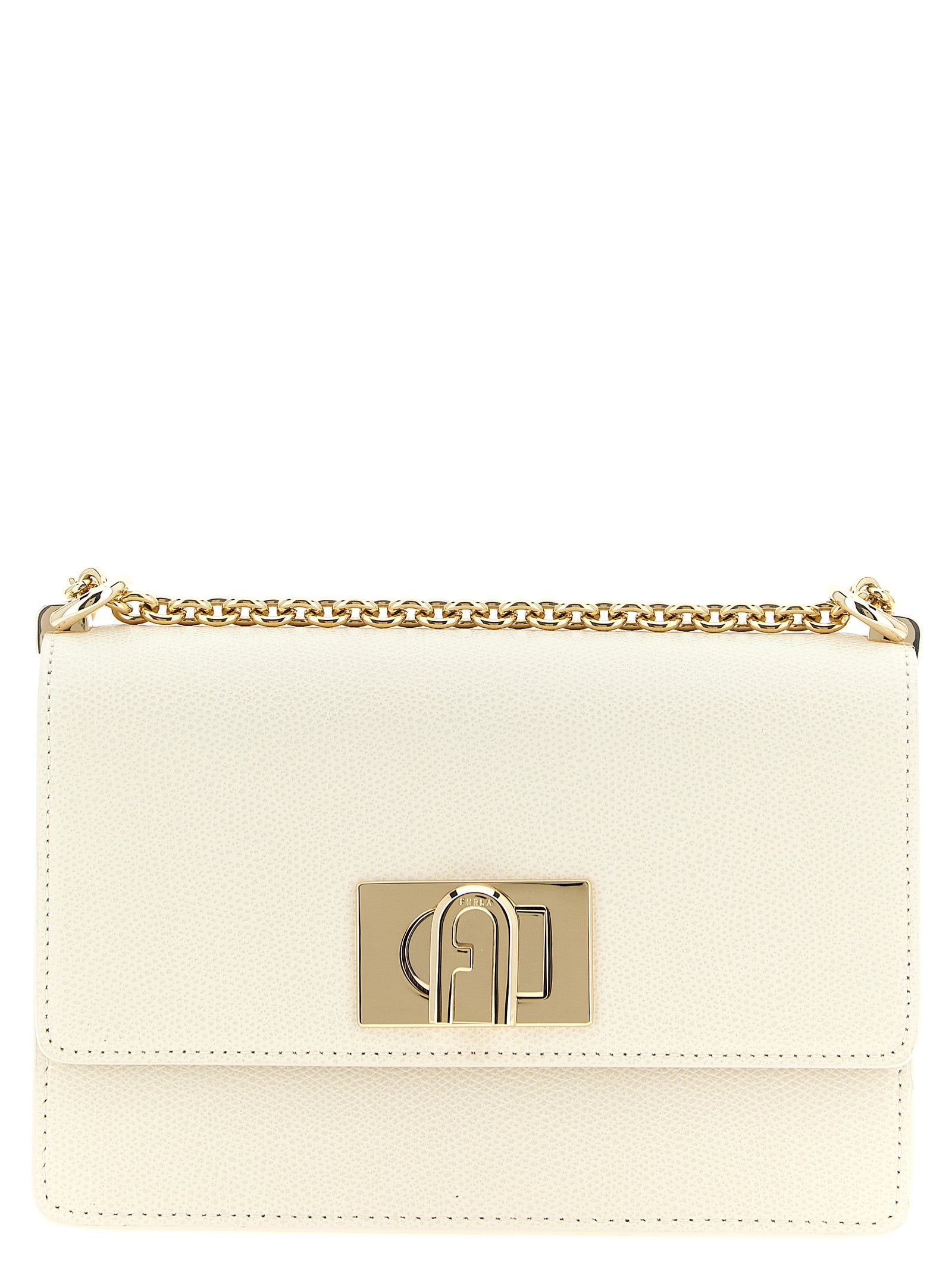 Furla White Calfskin Crossbody Bag