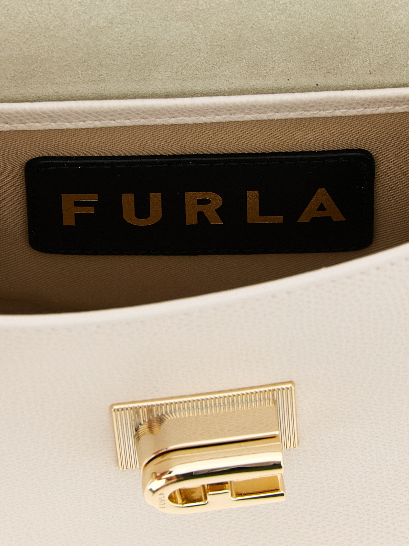 Furla White Calfskin Crossbody Bag