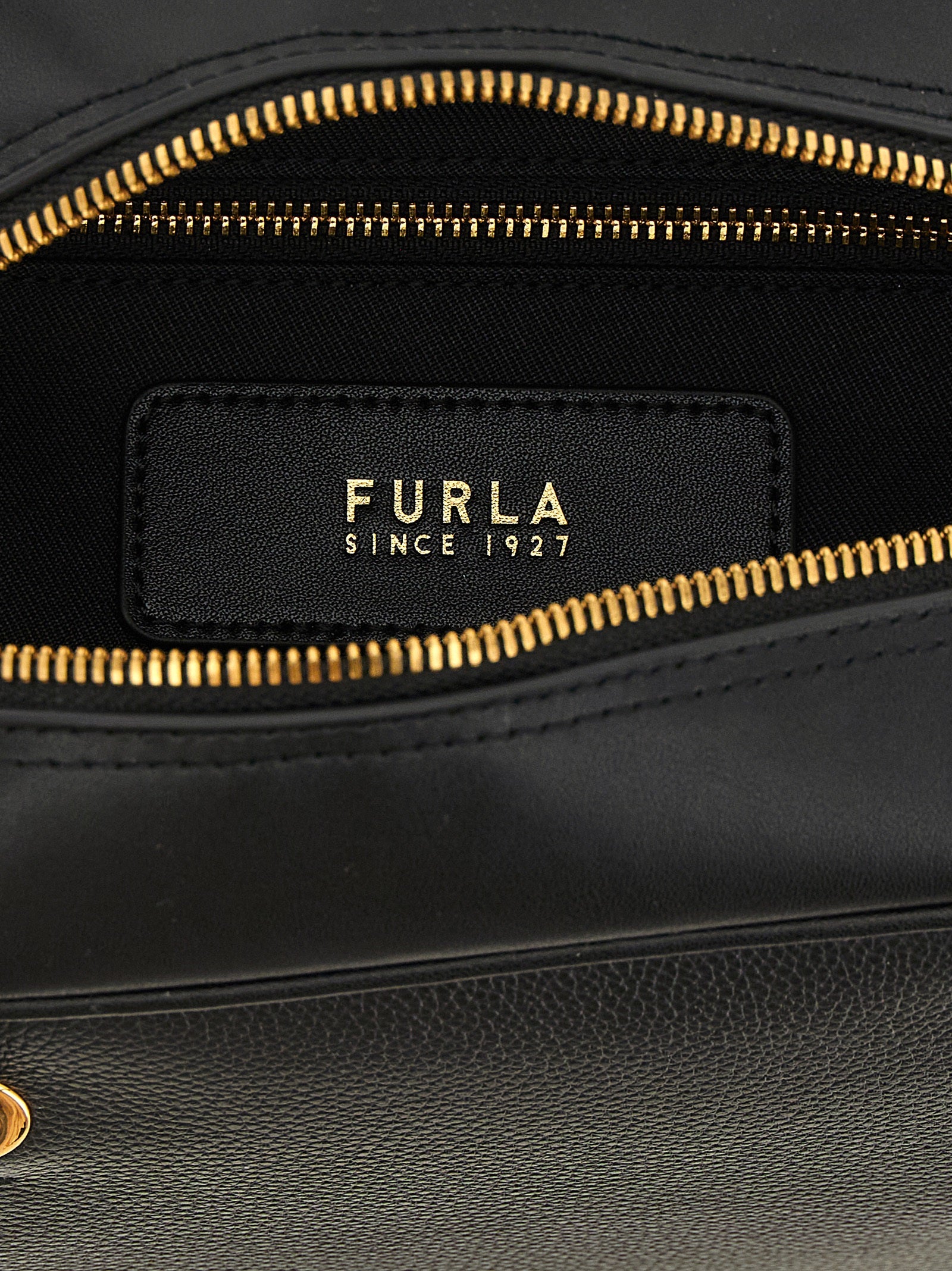 Furla Black Calfskin Handbag