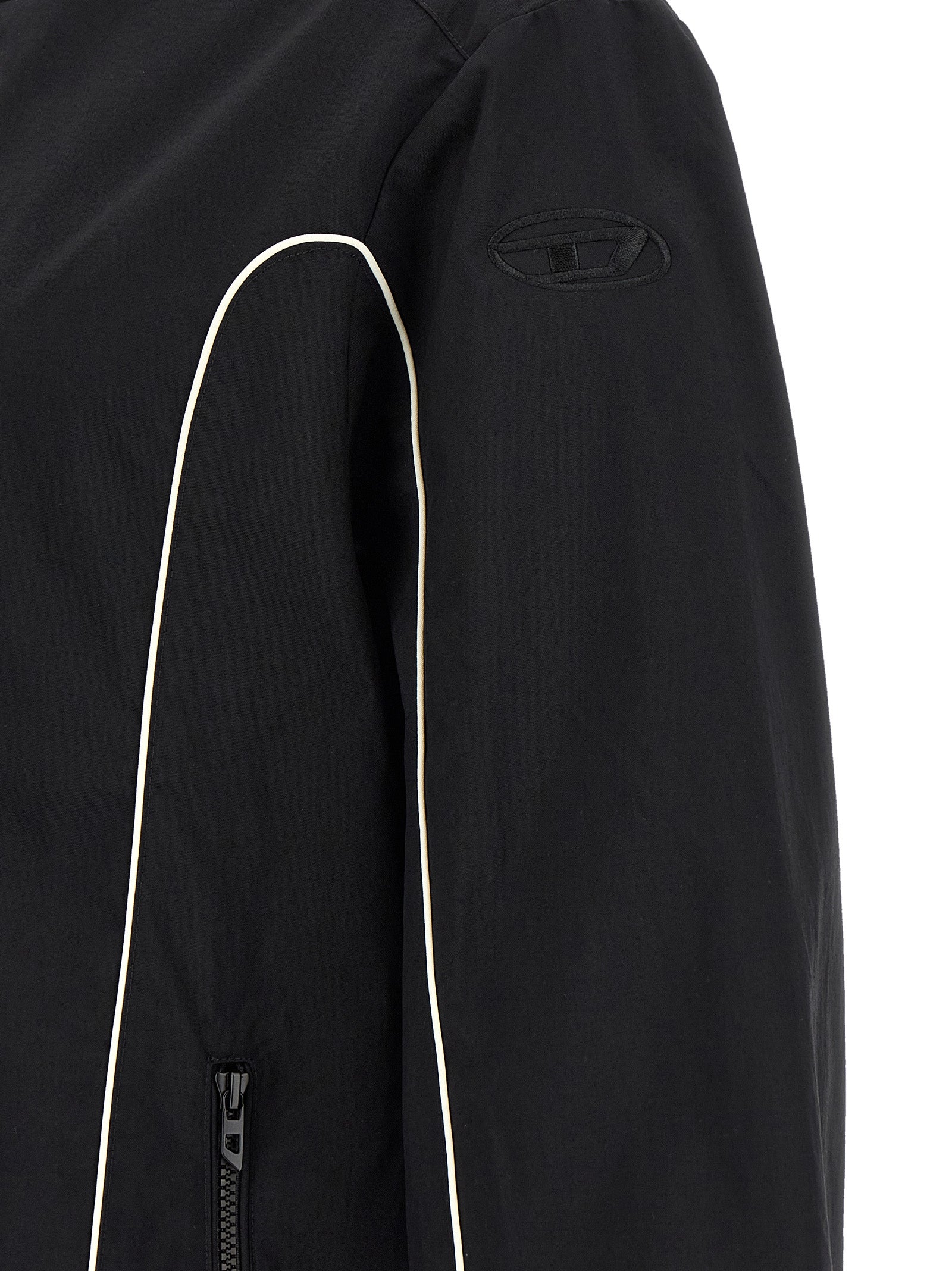 Diesel Black Polyamide Shell Jacket