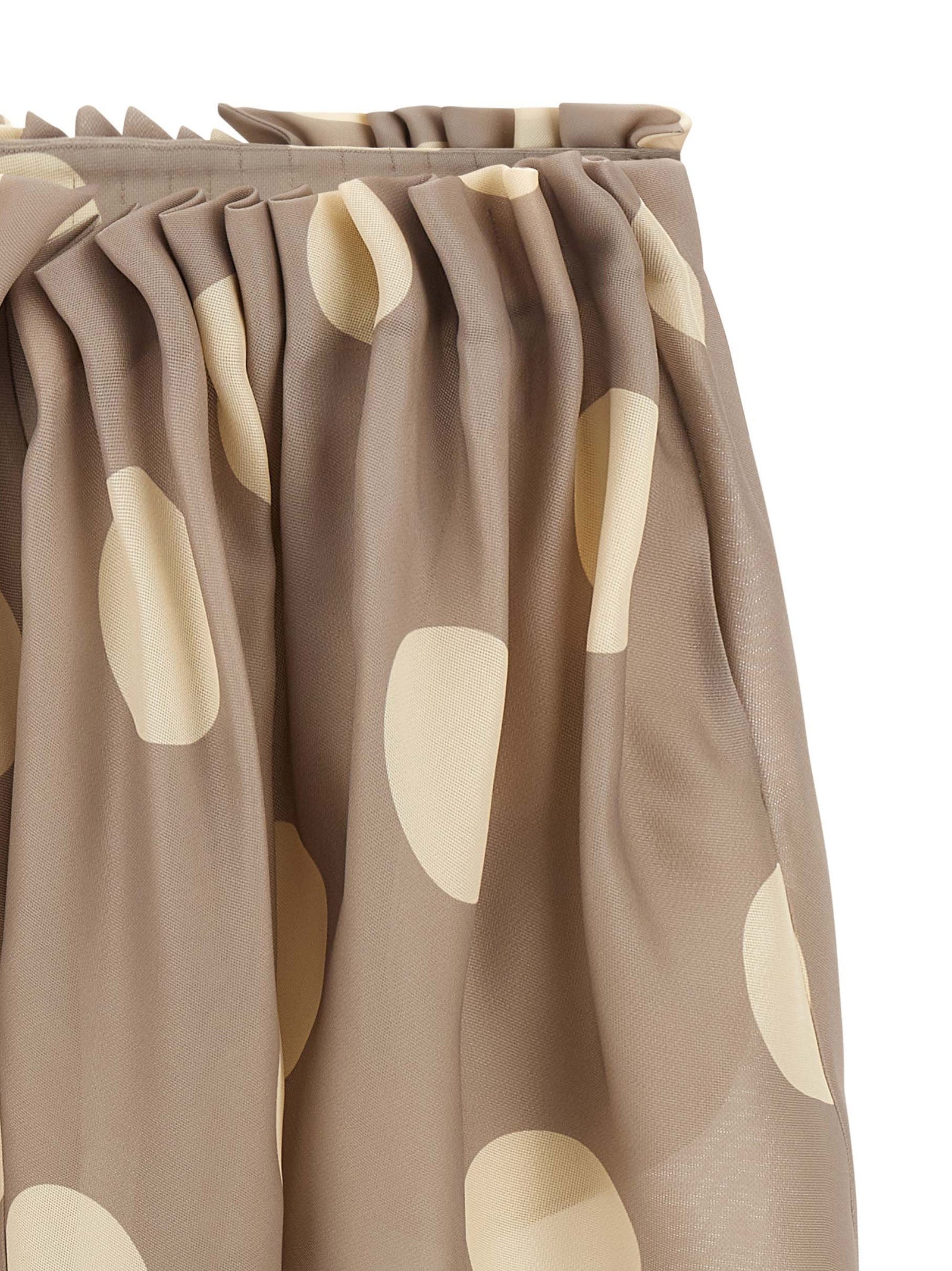 Khaite Gray Silk Mini Skirt