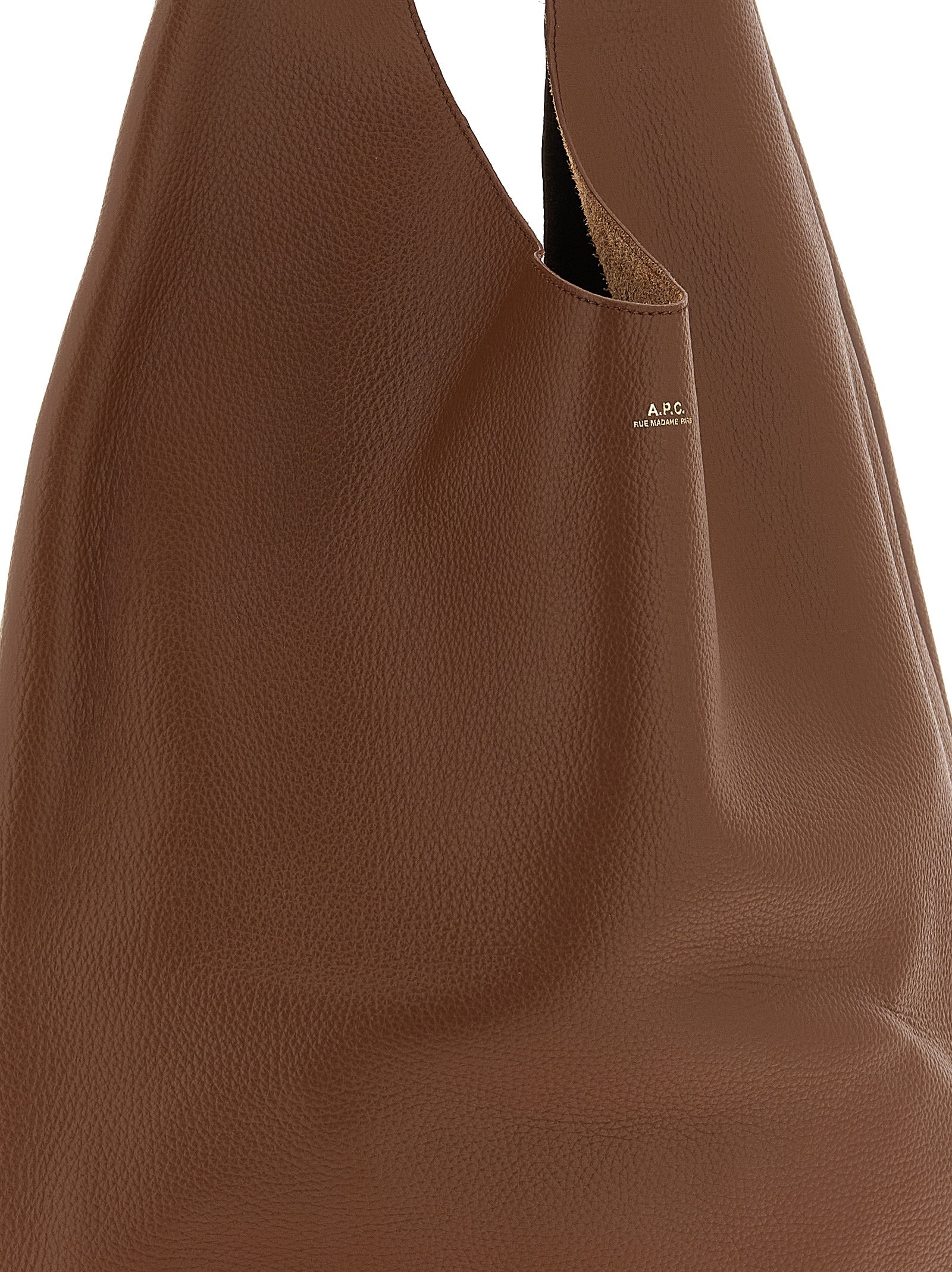 A.P.C. Brown Cowhide Shoulder Bag