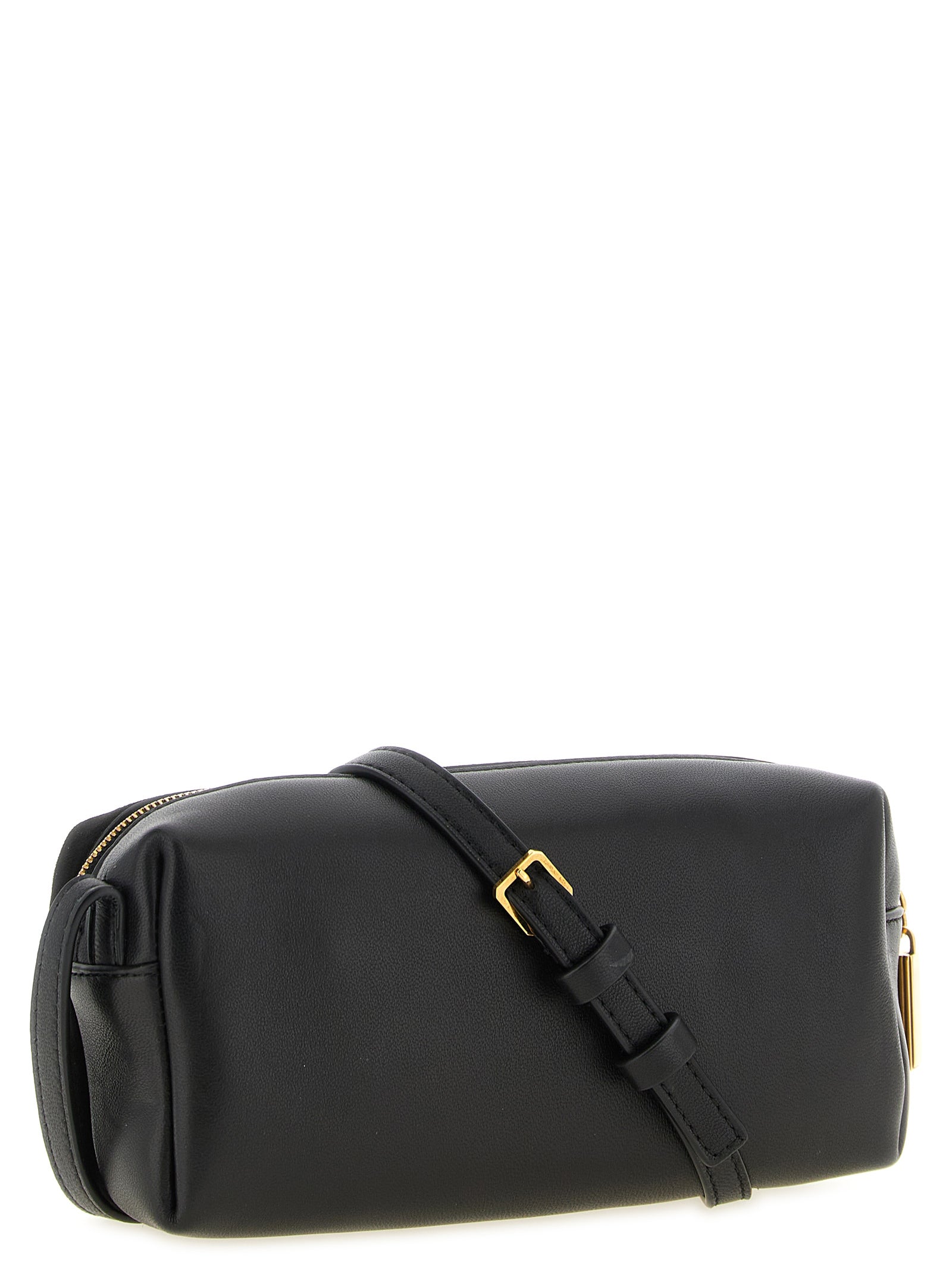 Khaite Black Calfskin Crossbody Bag