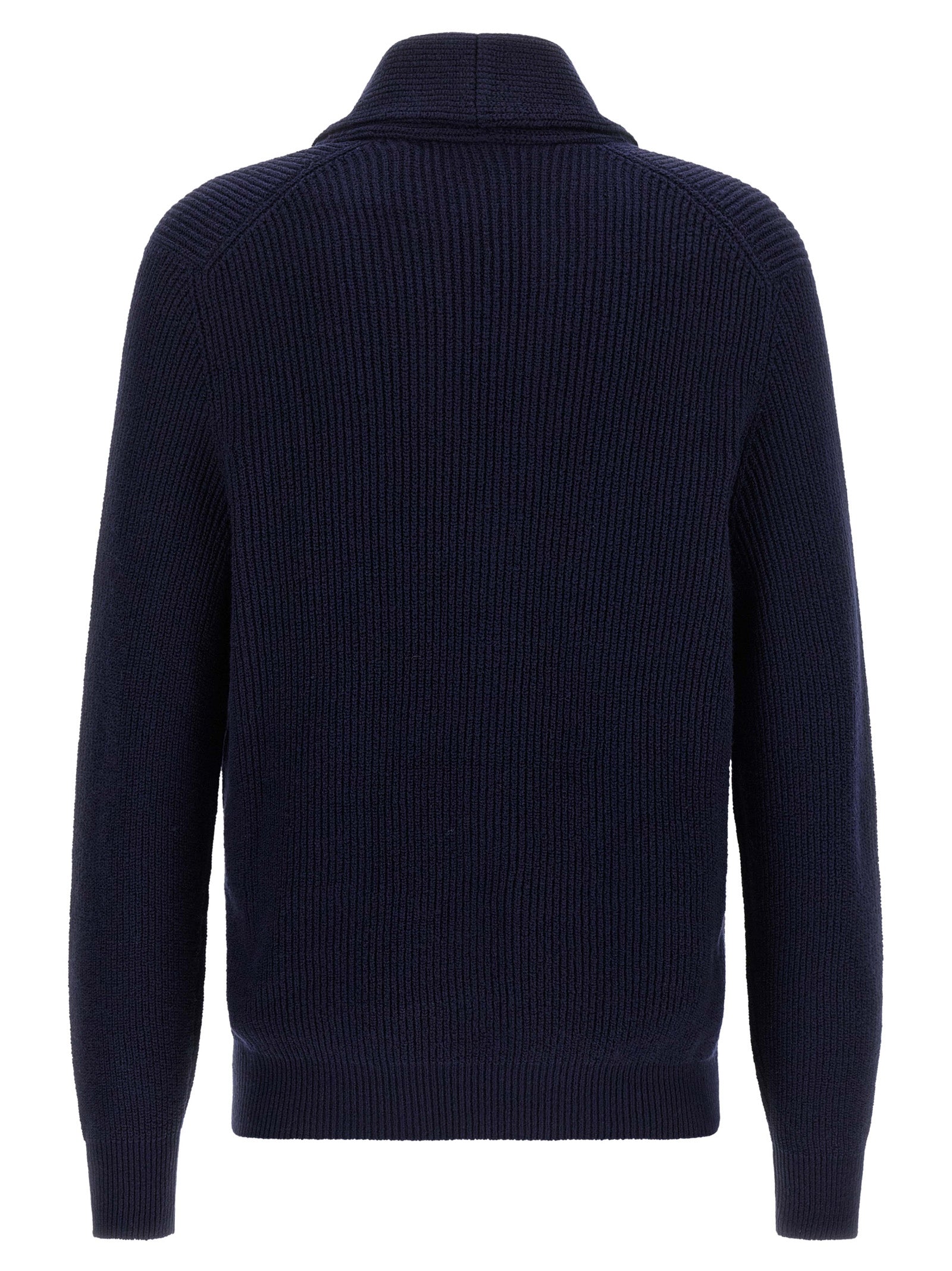 Brunello Cucinelli Blue Cotton Cardigan
