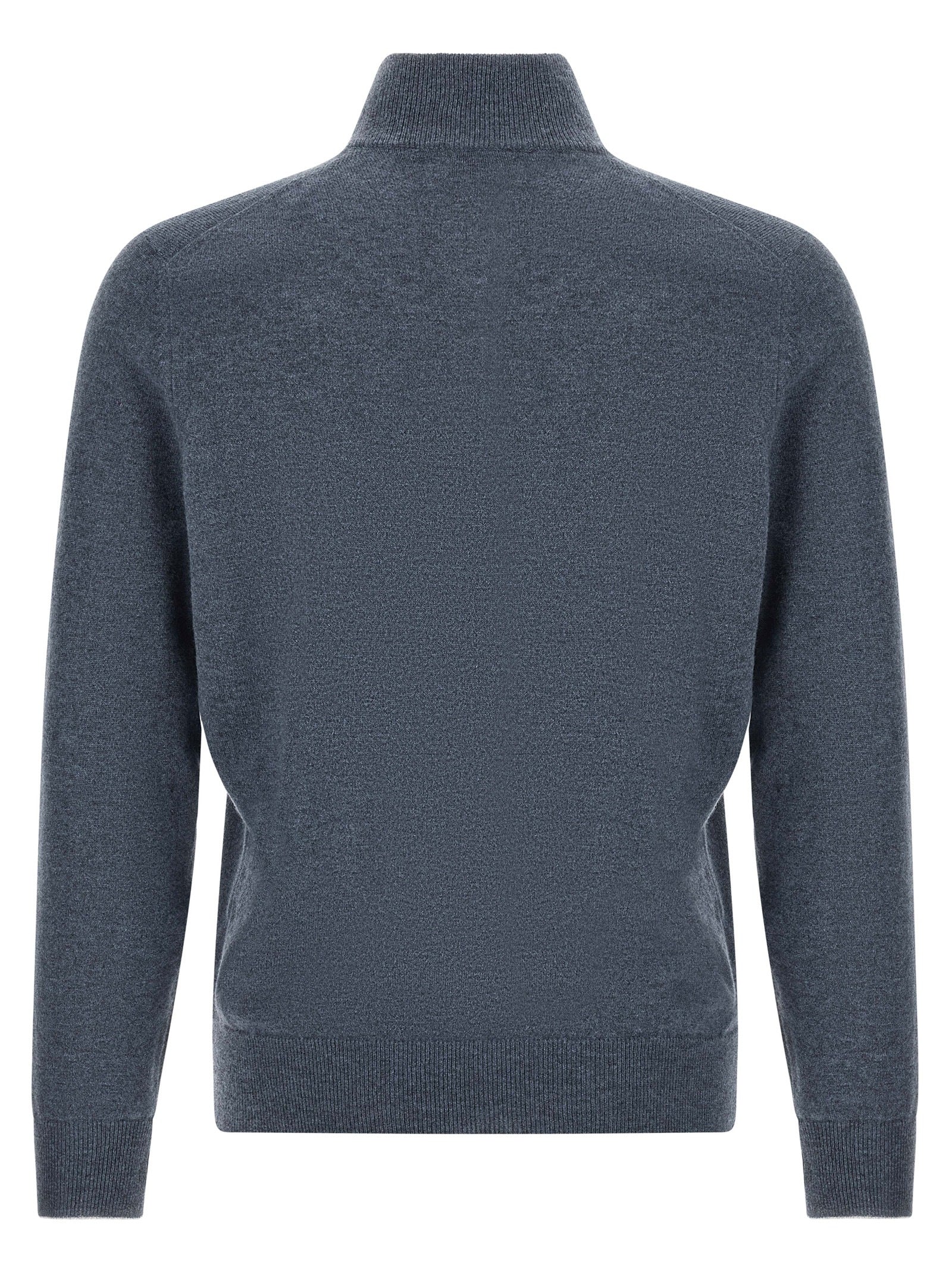 Brunello Cucinelli Blue Cashmere Cardigan