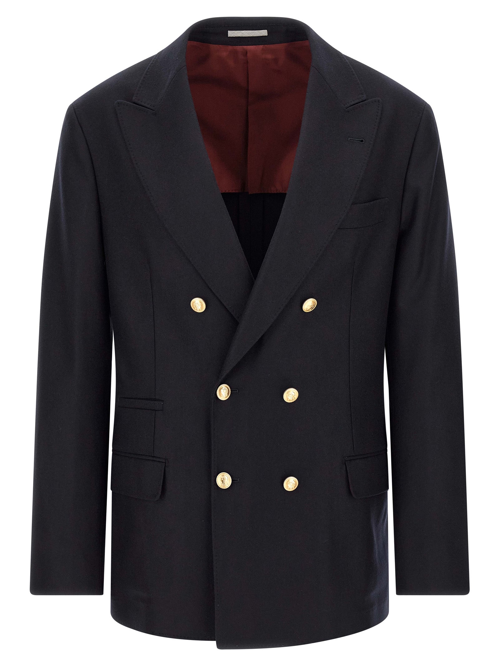 Brunello Cucinelli Blue Virgin Wool Blazer
