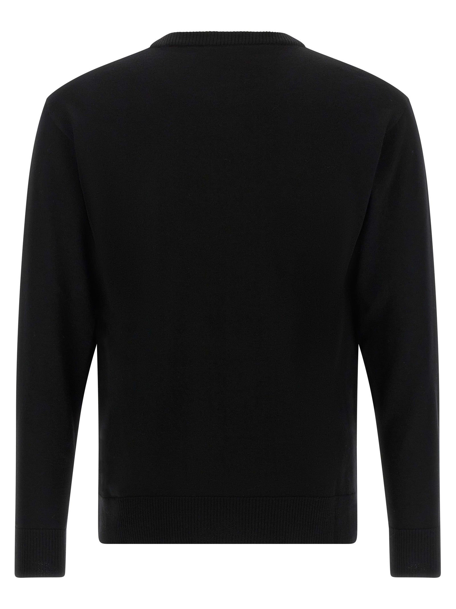 Moschino Black Virgin Wool Cardigan