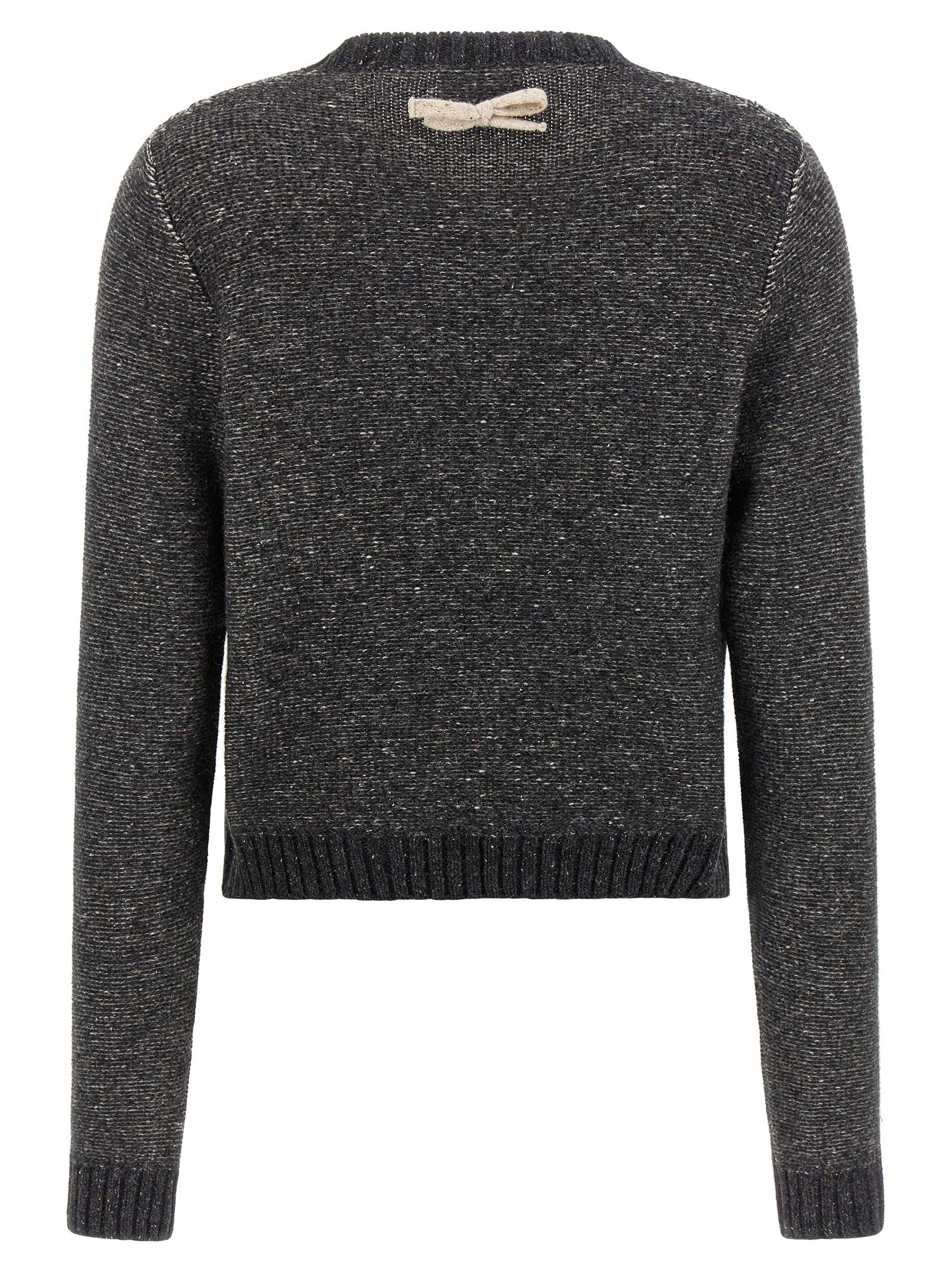 Moschino Gray Wool Cardigan