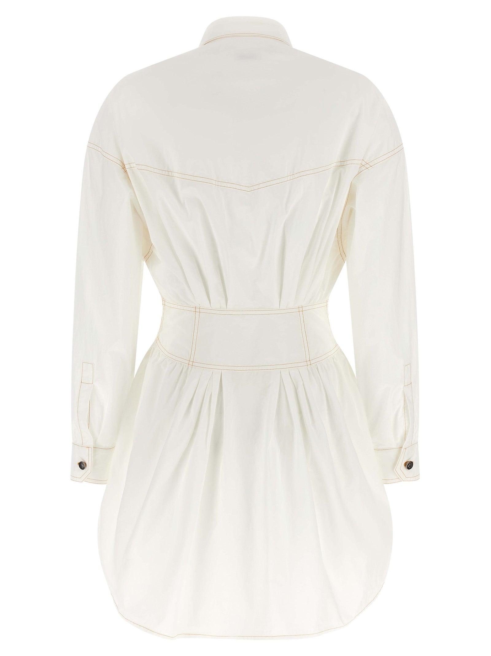 Versace White Cotton Short Dress