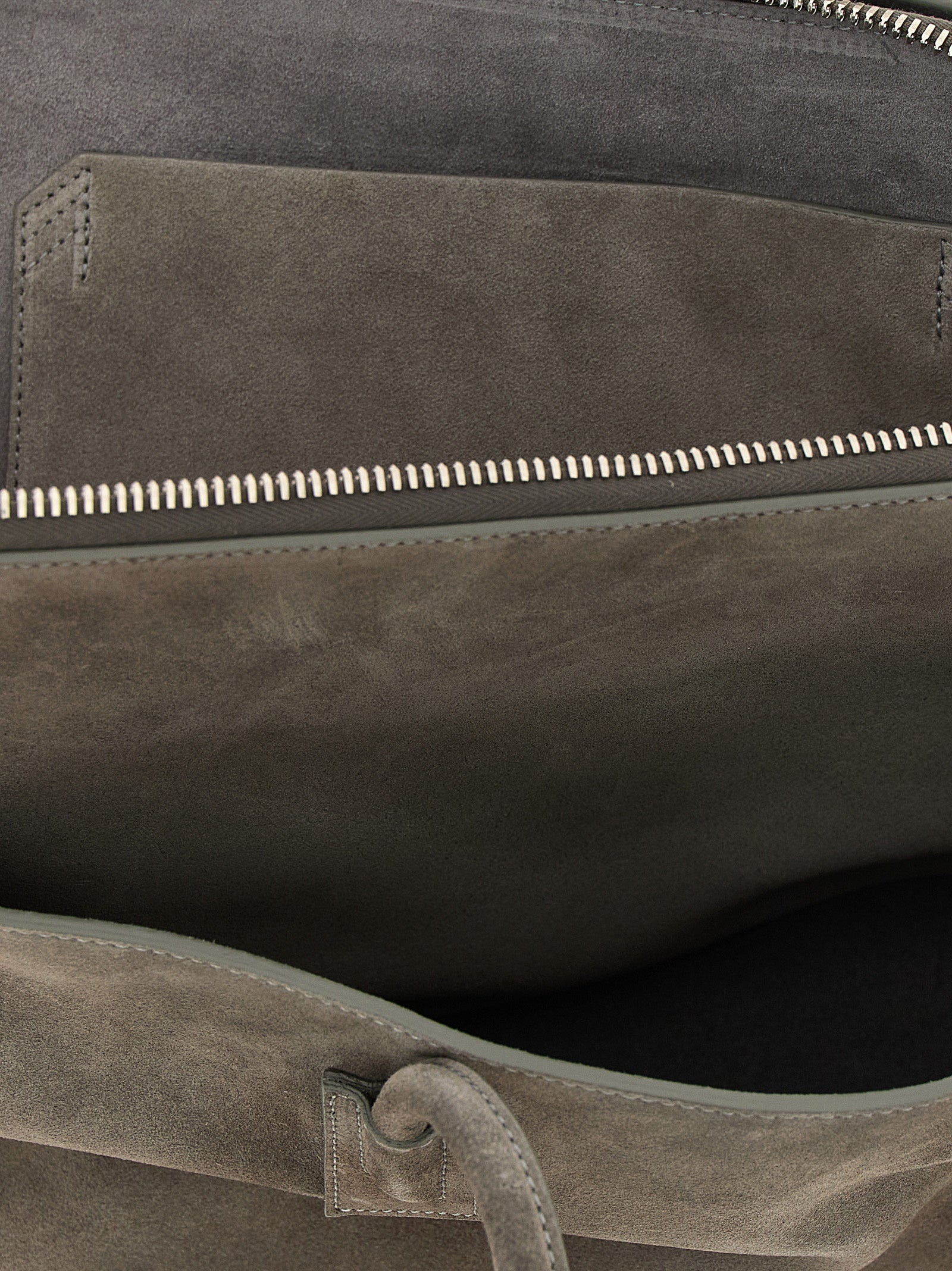 The Attico Gray Bovine Leather Shoulder Bag