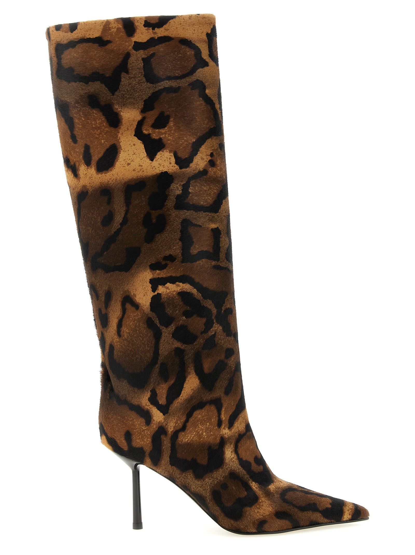 LE SILLA Brown Calfskin Over The Knee