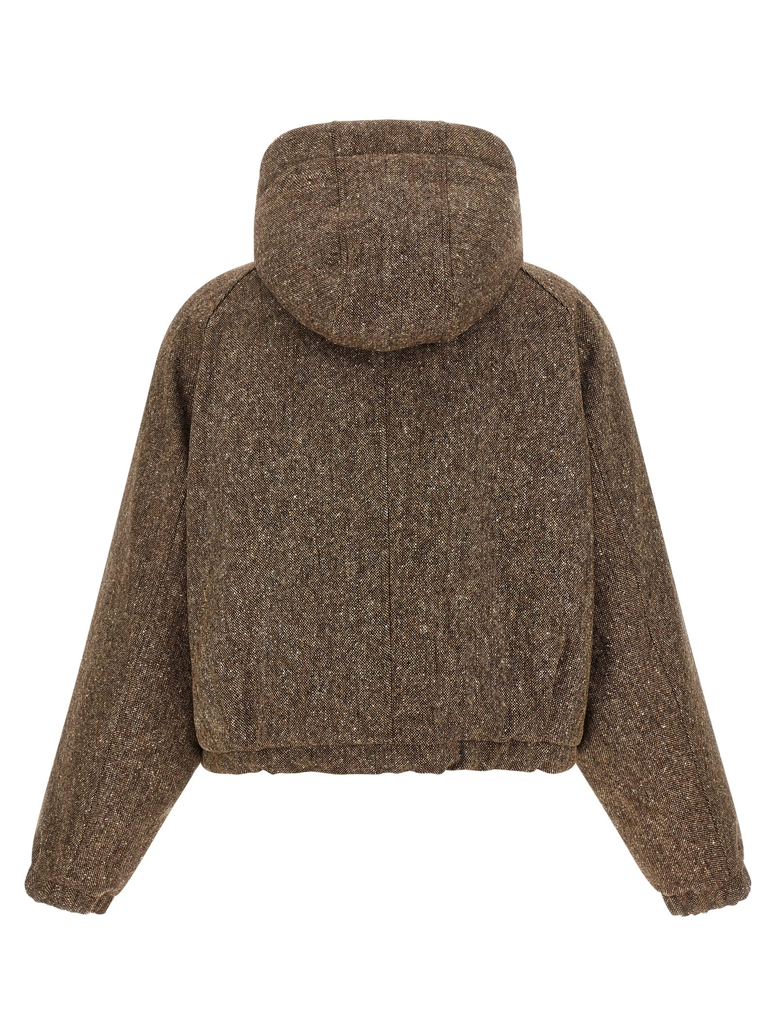 Brunello Cucinelli Brown Virgin Wool Full-Length Jacket