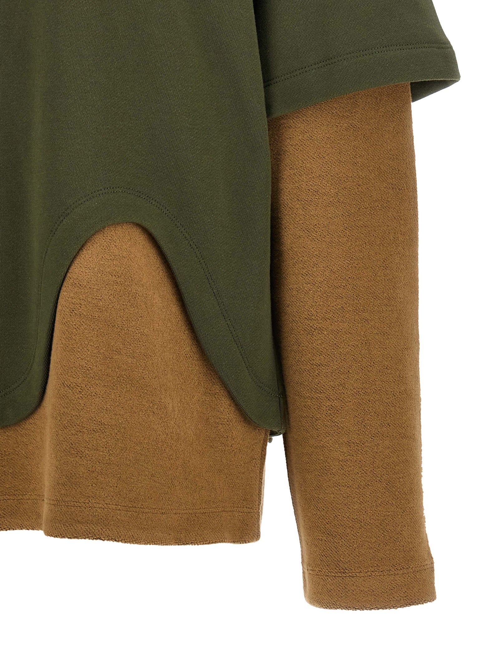 The Attico Bicolor Cotton Sweatshirt