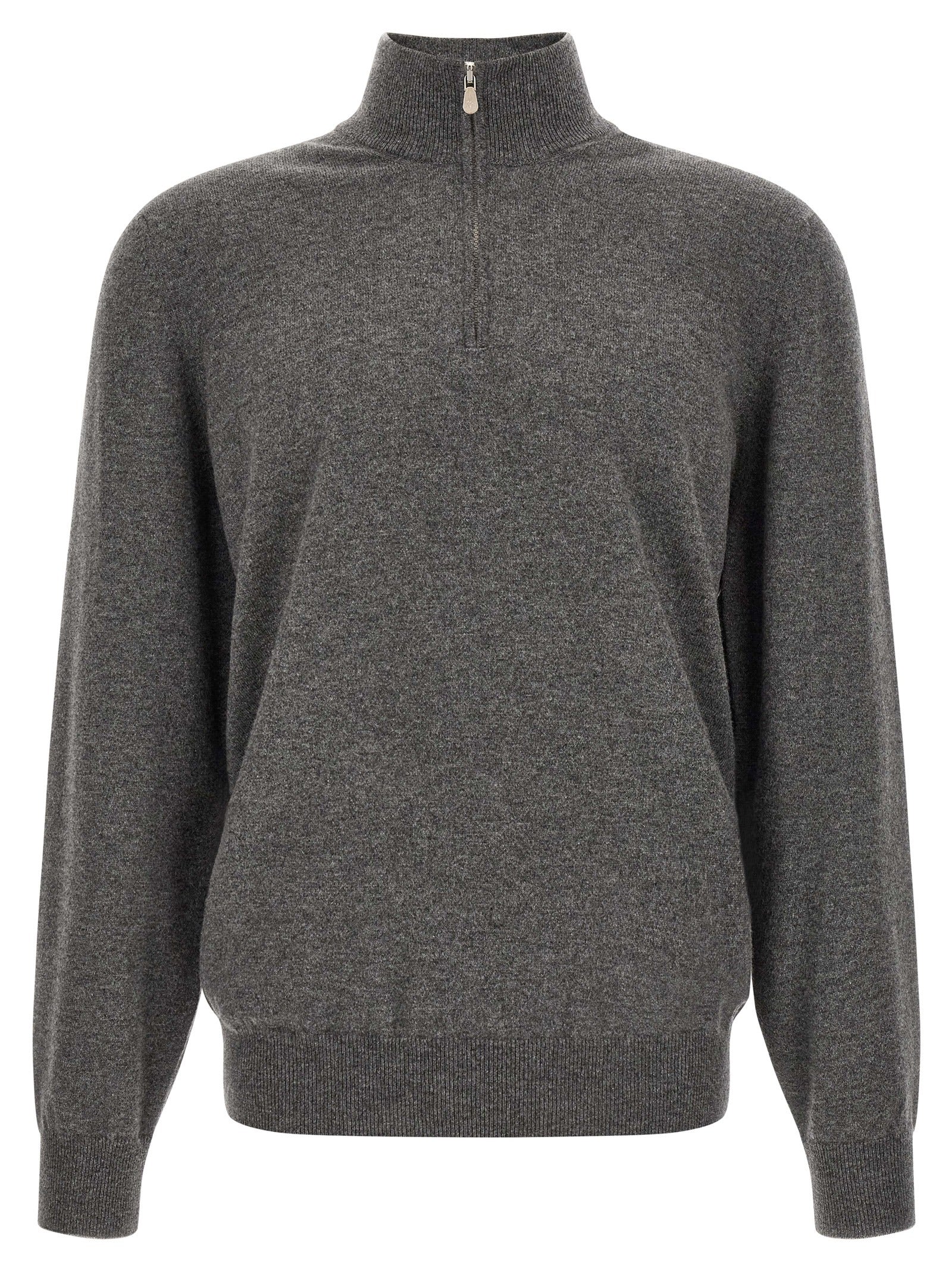 Brunello Cucinelli Gray Cashmere Cardigan
