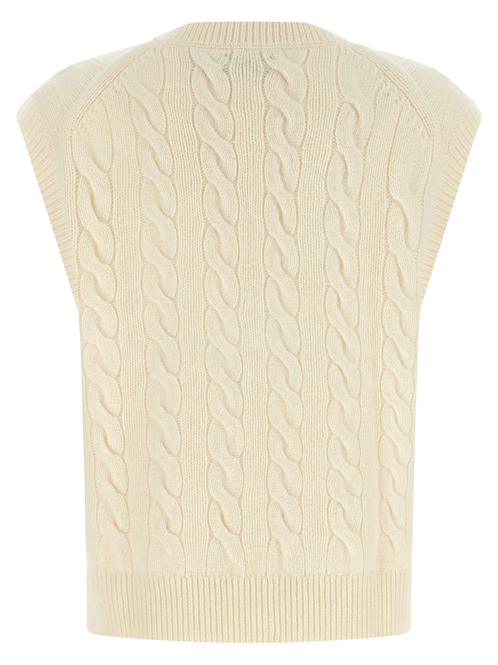 Polo Ralph Lauren White Wool Sleeveless Jacket
