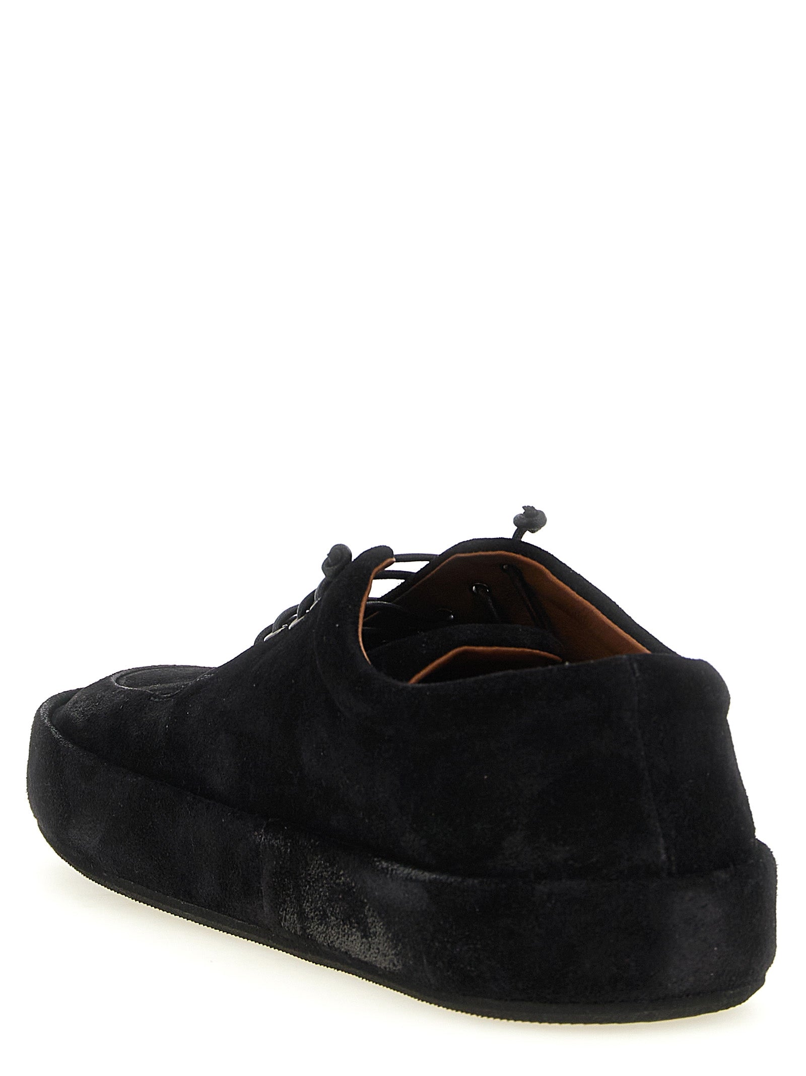 Marsell Black Calfskin Derby