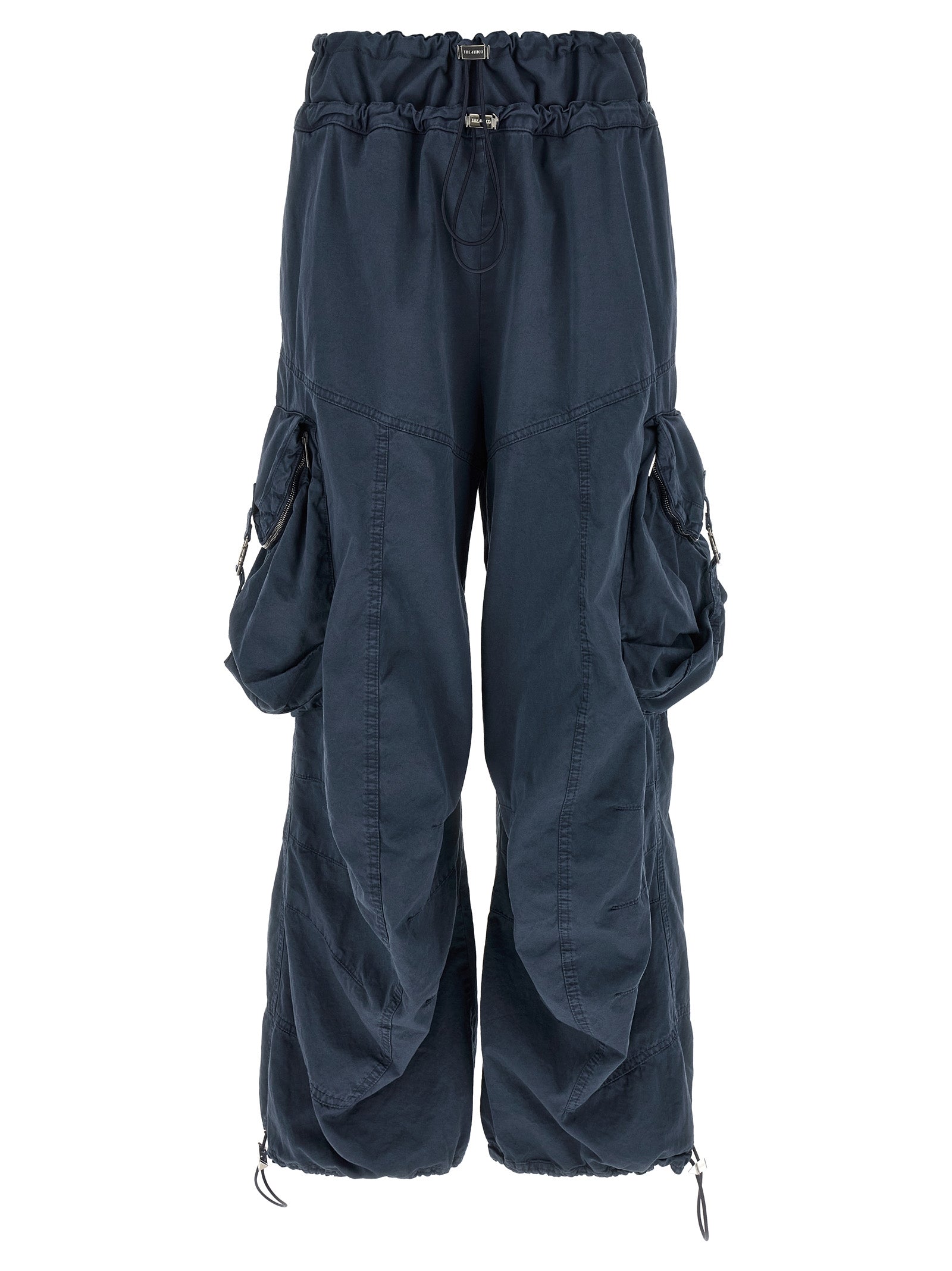 The Attico Blue Cotton Cargo Pants