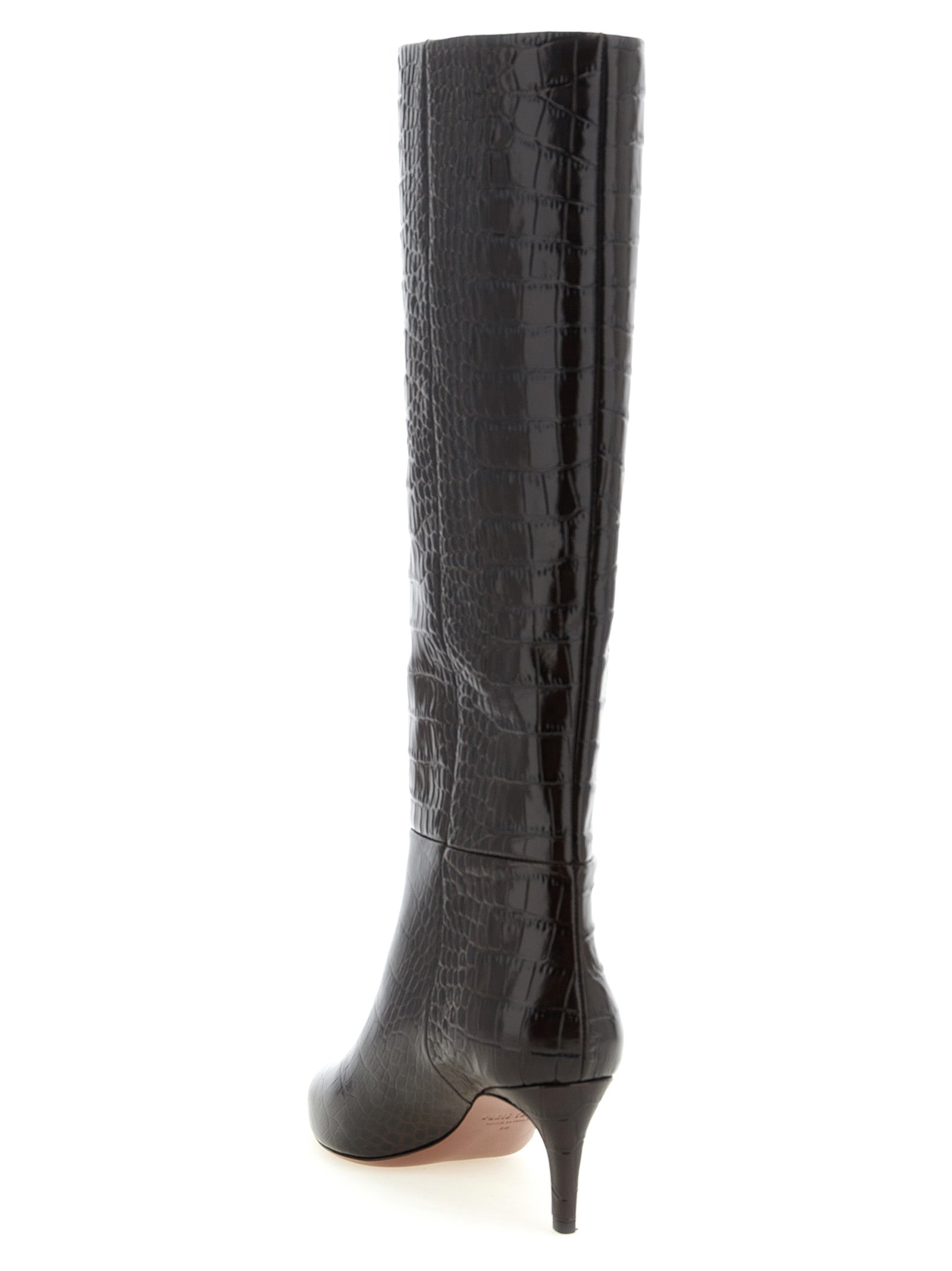 Paris Texas Brown Calfskin Over The Knee