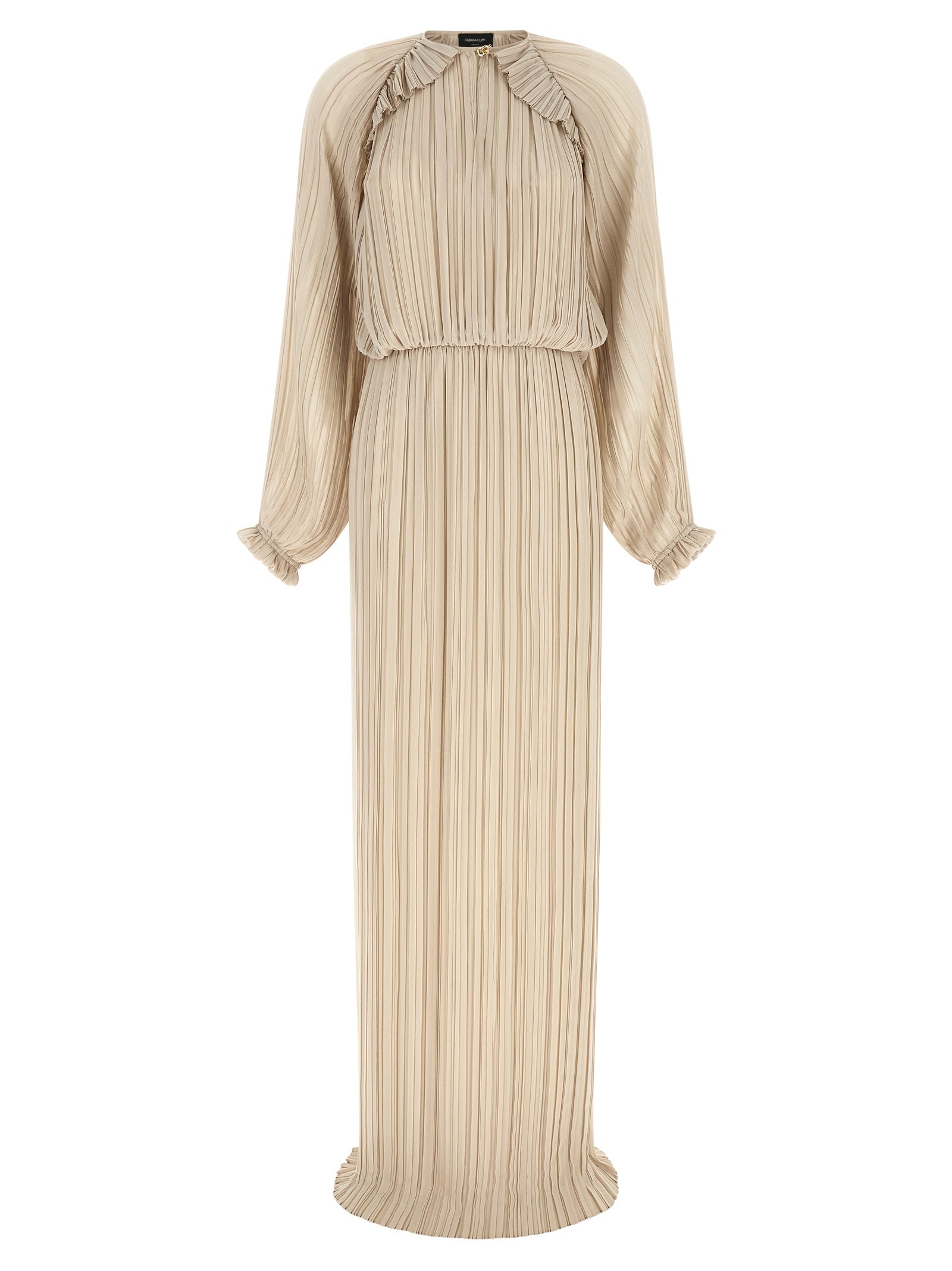 Fabiana Filippi Beige Polyester Long Dress