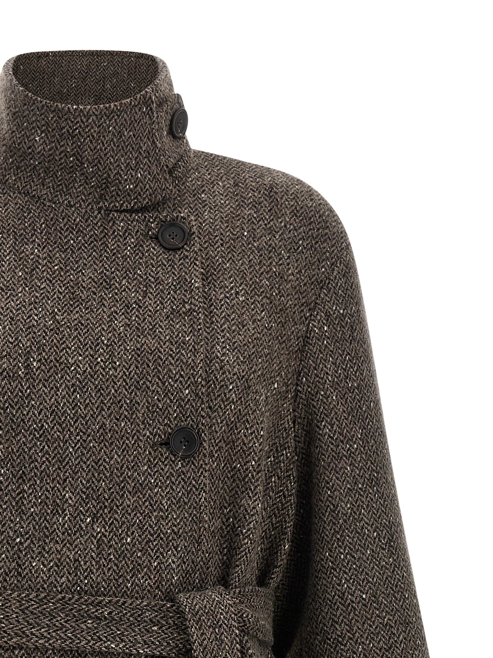 Brunello Cucinelli Brown Virgin Wool Coat