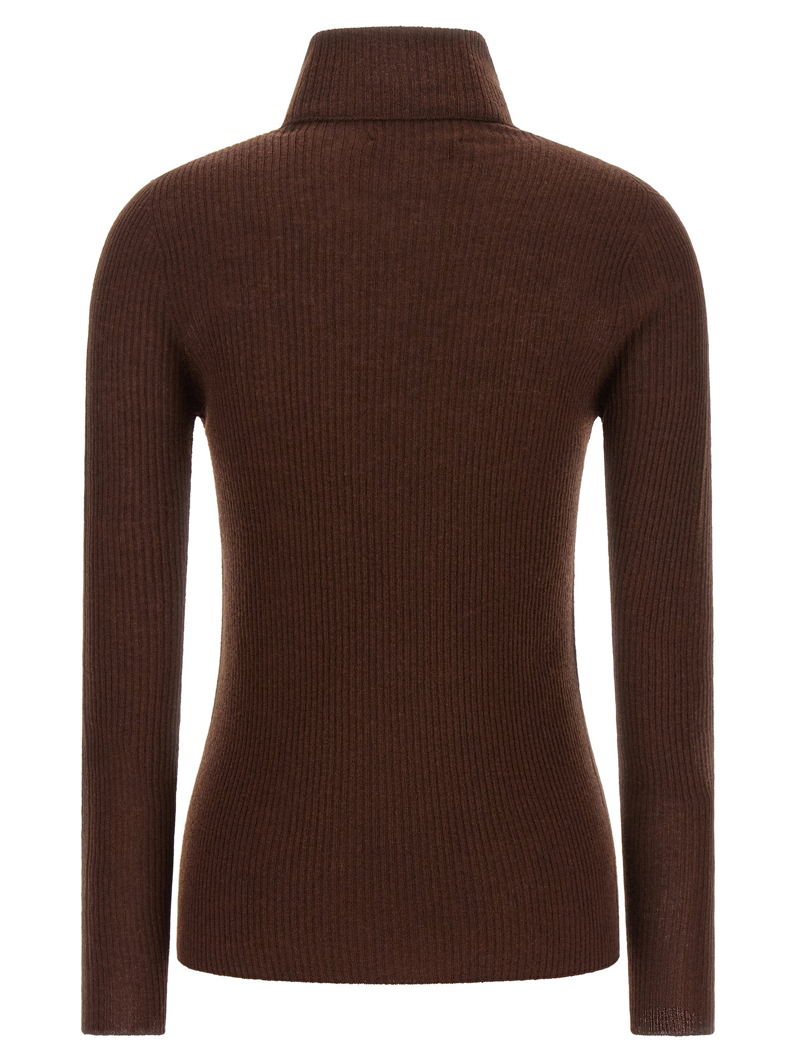 Fabiana Filippi Brown Virgin Wool Cardigan