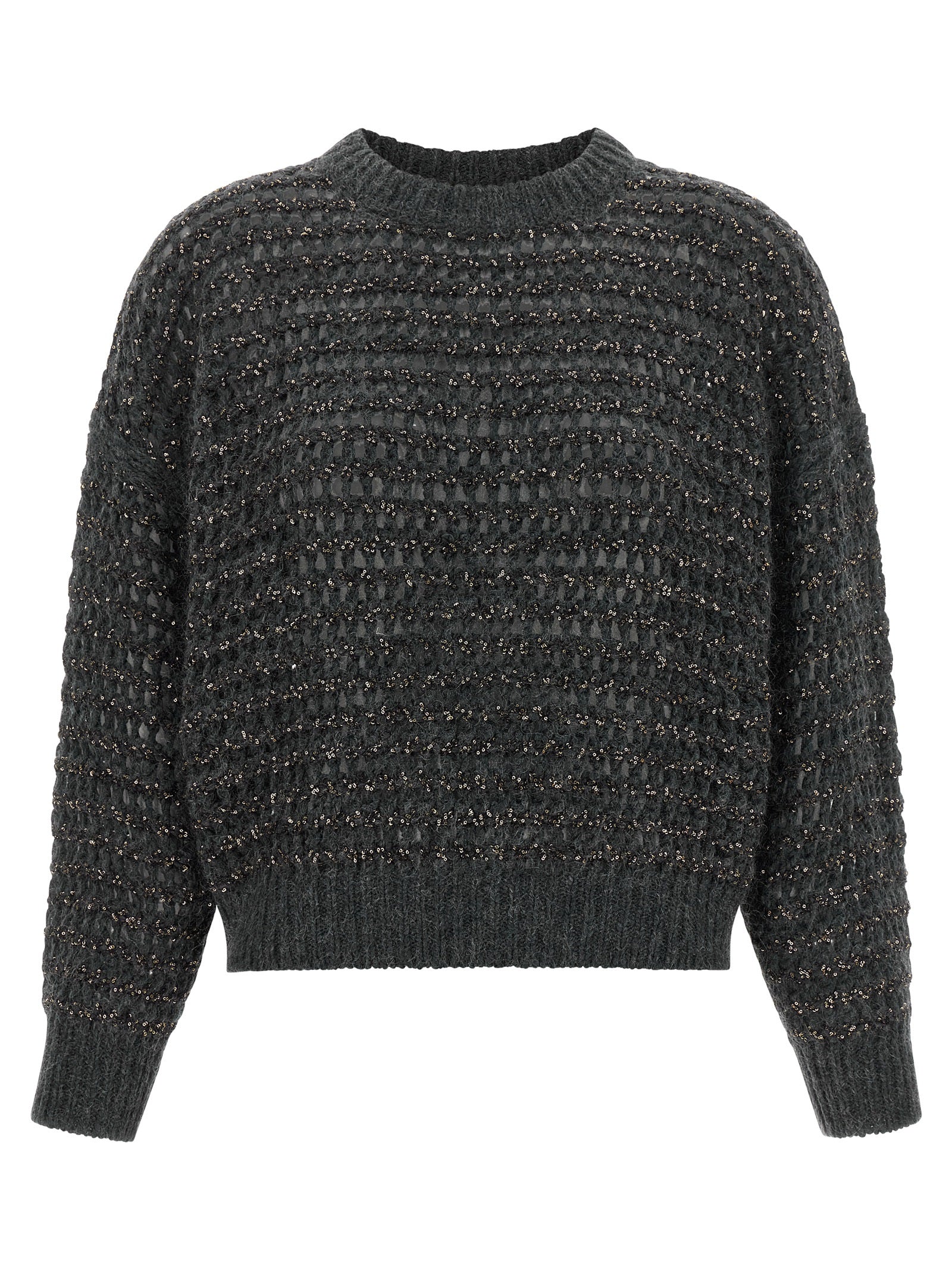 Brunello Cucinelli Gray Elastane Cardigan