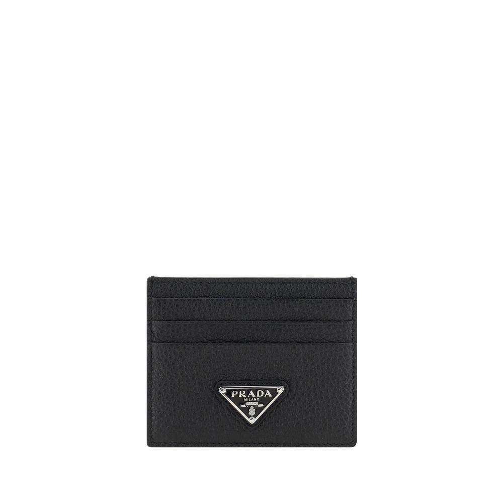Prada Black Calf Leather Bos Taurus Wallet