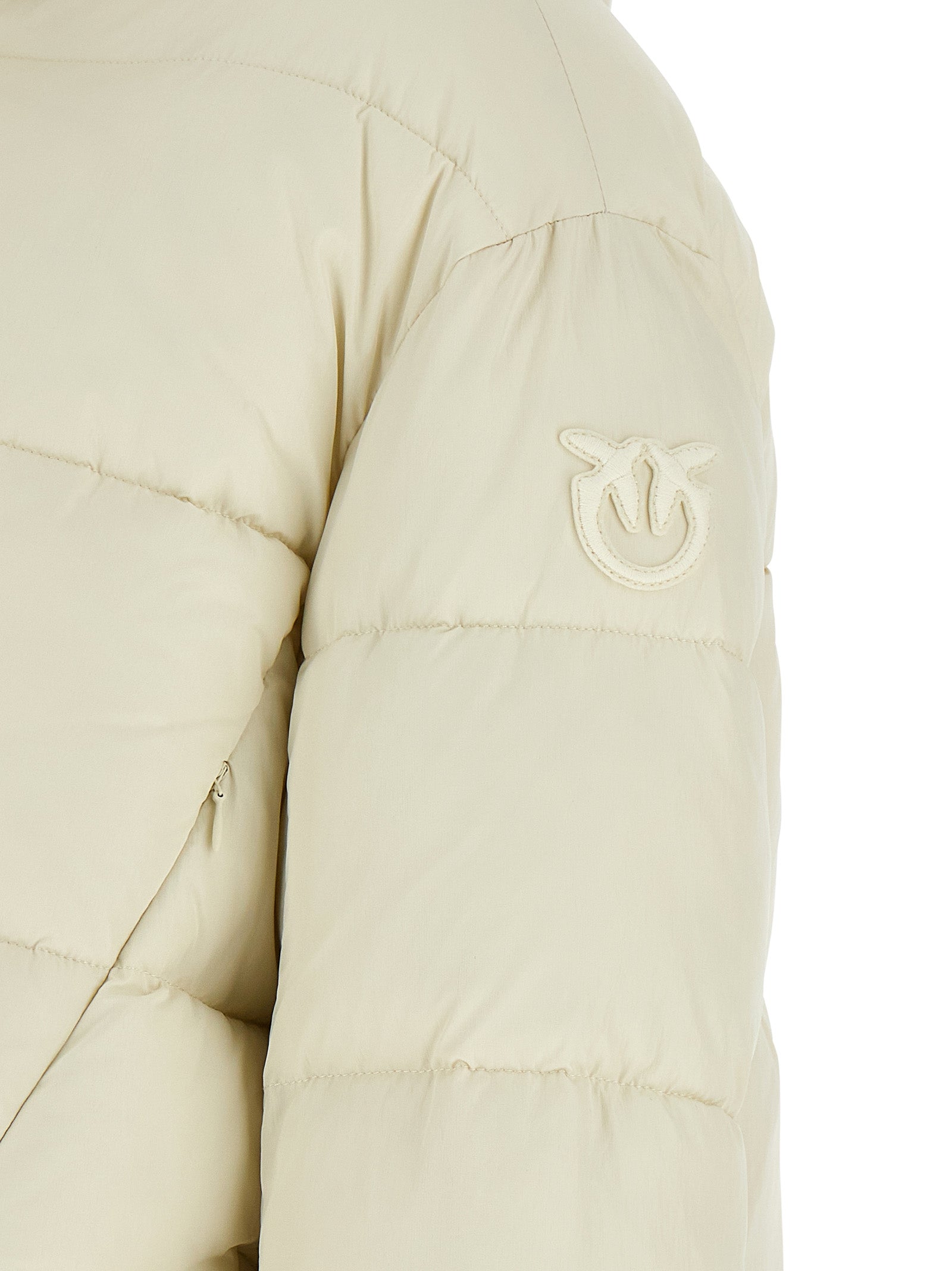 PINKO Beige Polyamide Full-Length Jacket