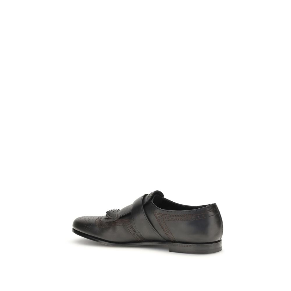 Church's Black Calf Leather Bos Taurus Slip-On Loafers
