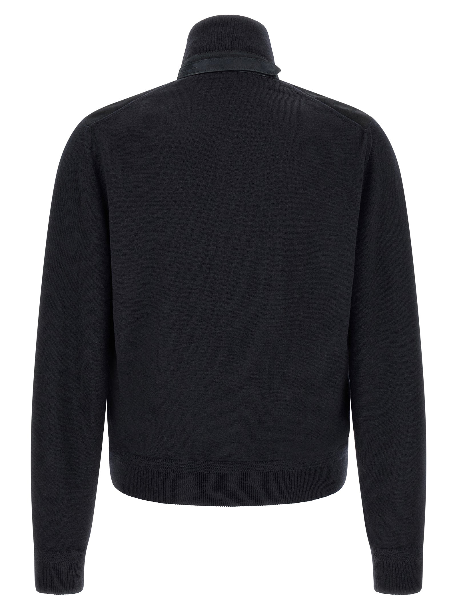 Tom Ford Blue Wool Cardigan