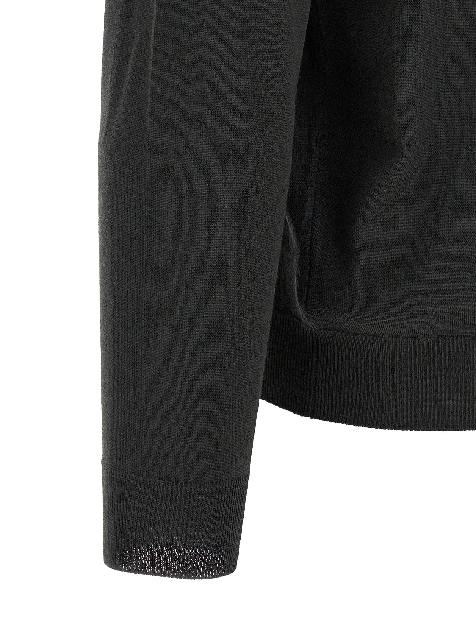 ZANONE Bicolor Virgin Wool Polo Shirt