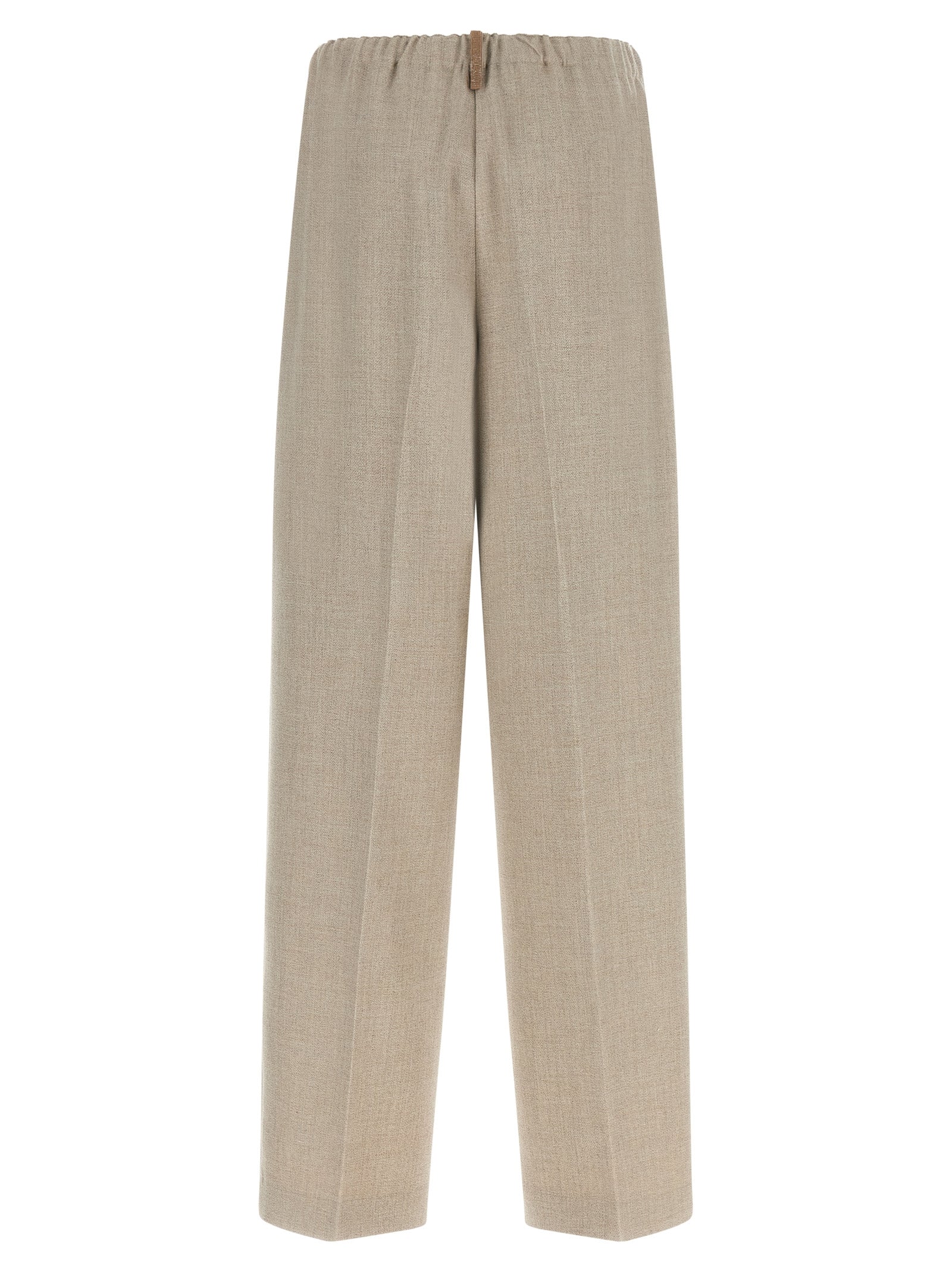 Fabiana Filippi Beige Polyester Casual Pants