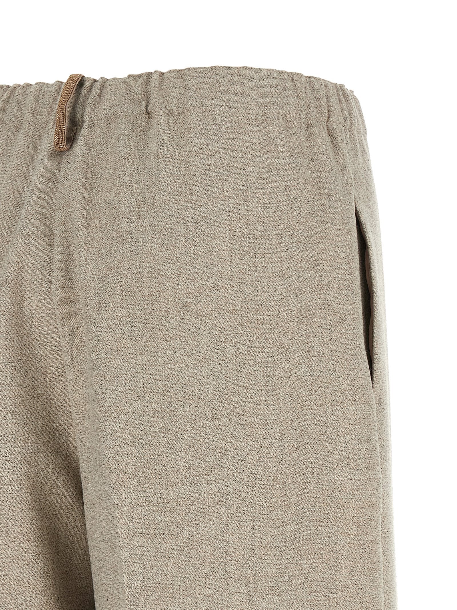 Fabiana Filippi Beige Polyester Casual Pants