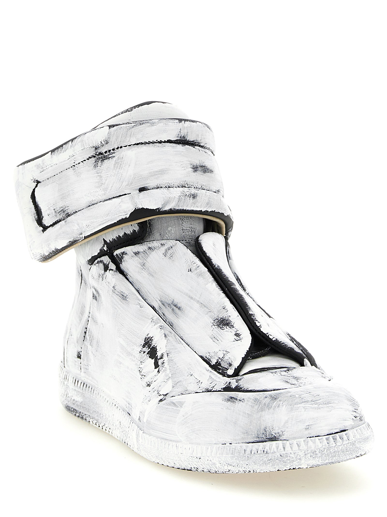 Maison Margiela Bicolor Calfskin Athletic Sneakers