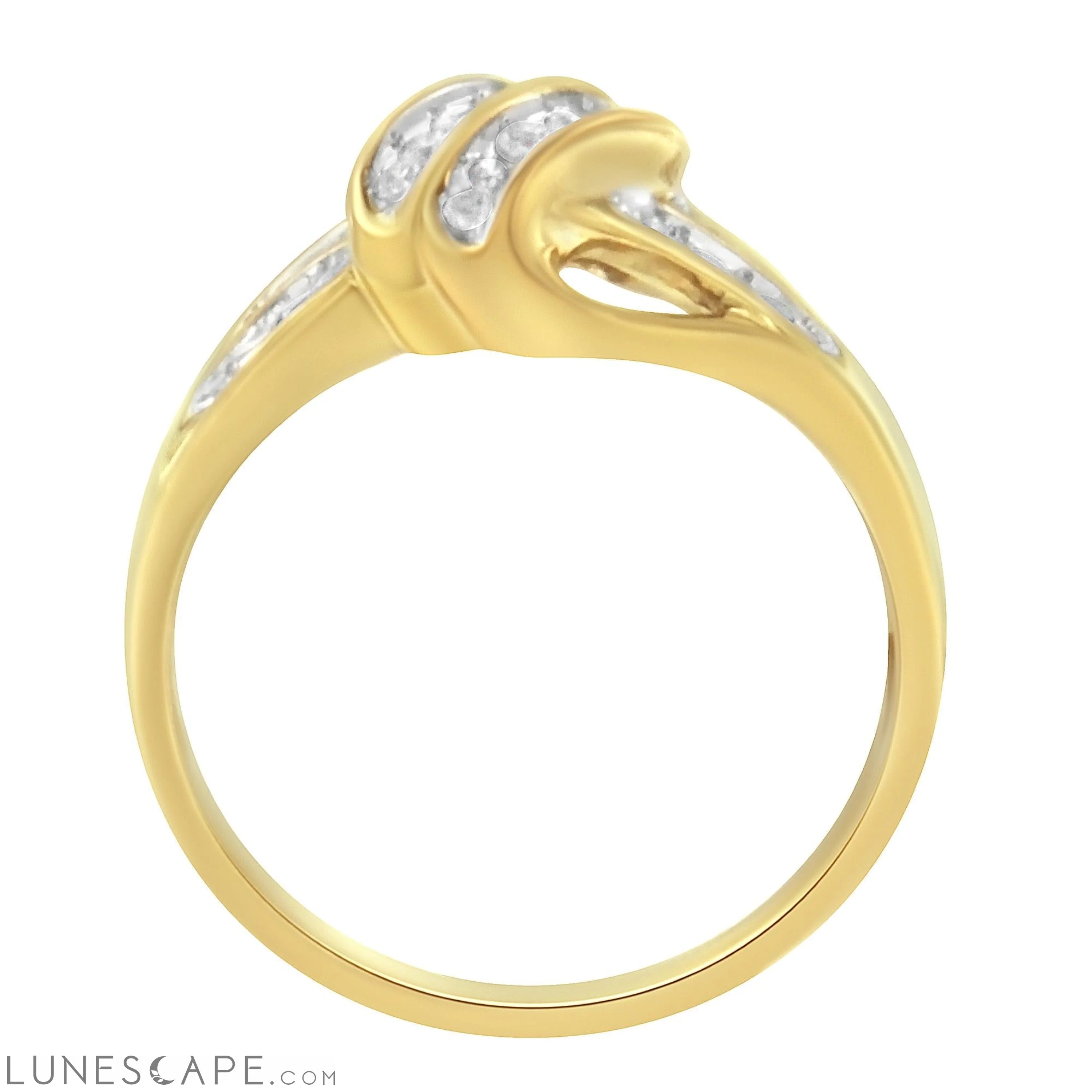 10K Yellow Gold Plated .925 Sterling Silver 1.0 Cttw Diamond Flower Cluster Open Halo Floral Ring (J-K Color, I2-I3 Clar LUNESCAPE