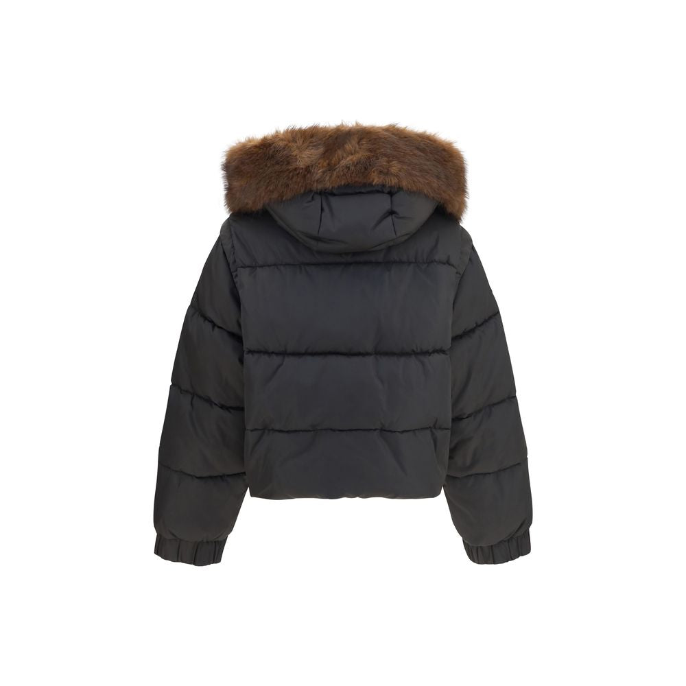 PINKO Brown Goose Down Full-Length Jacket