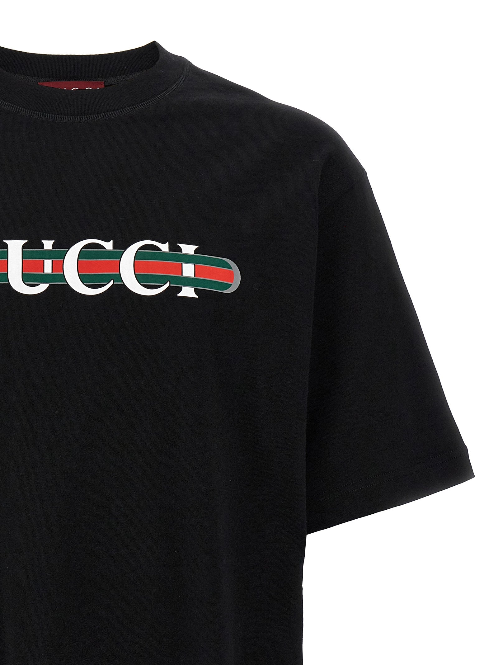 Gucci Black Cotton T-Shirt