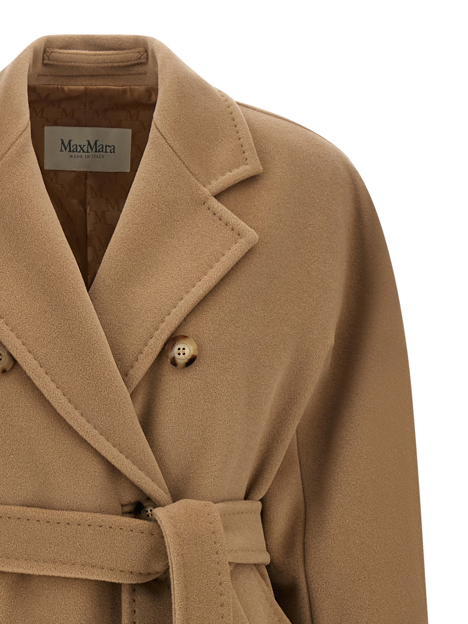 Max Mara Beige Virgin Wool Coat