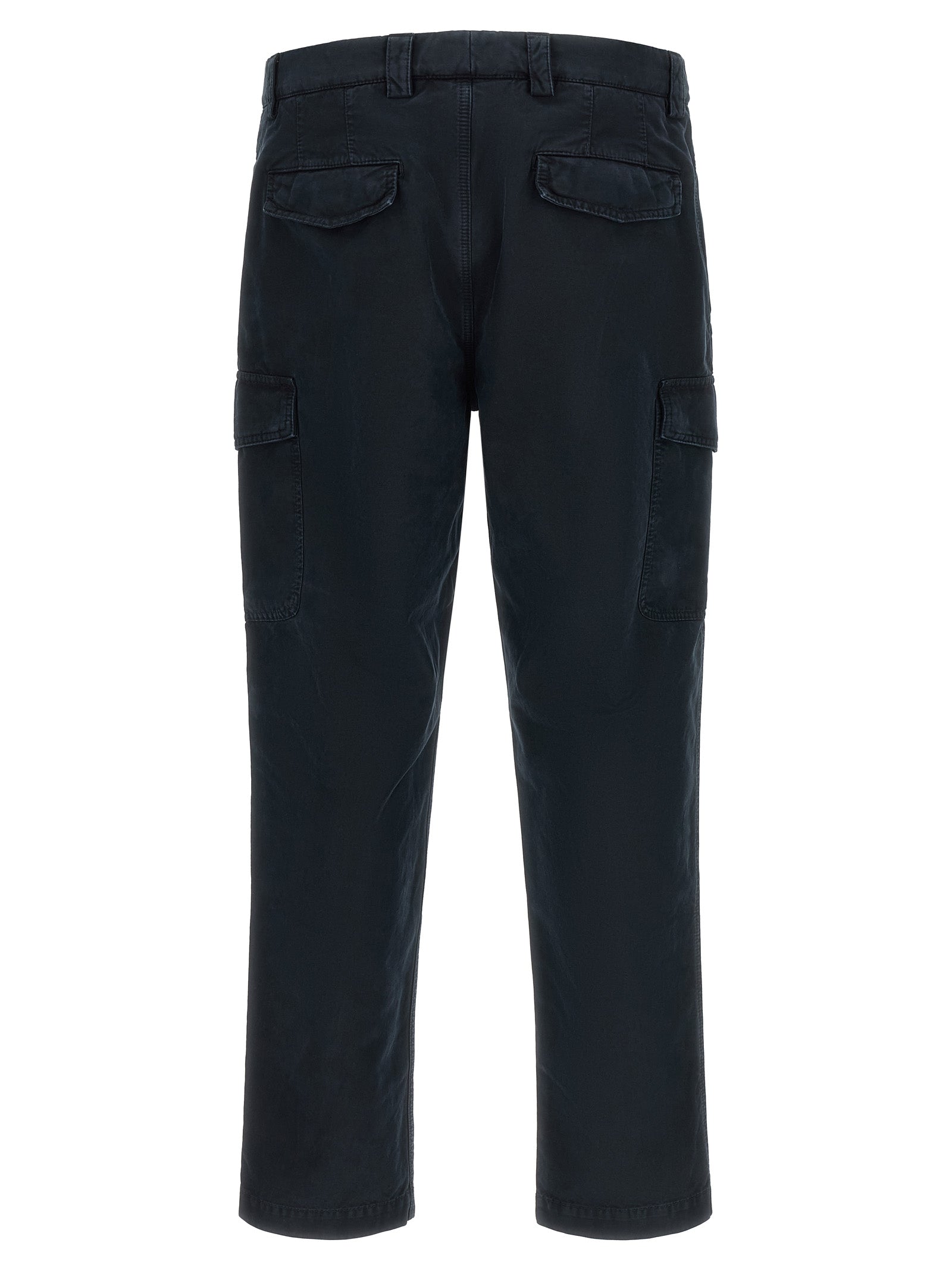 Brunello Cucinelli Blue Cotton Cargo Pants
