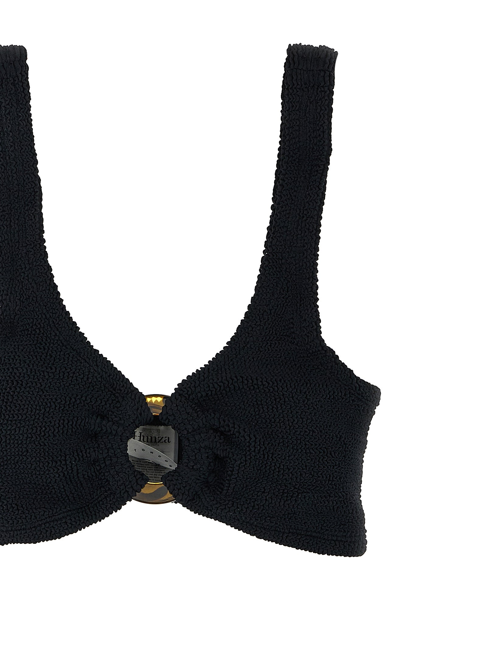 Hunza G Black Nylon Bikini
