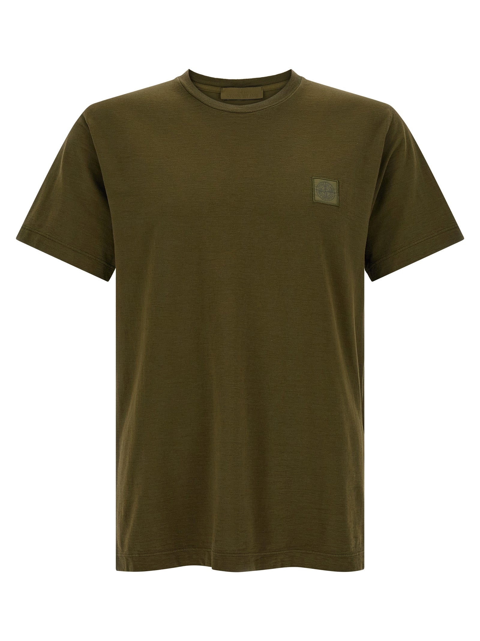Stone Island Bicolor Cotton T-Shirt