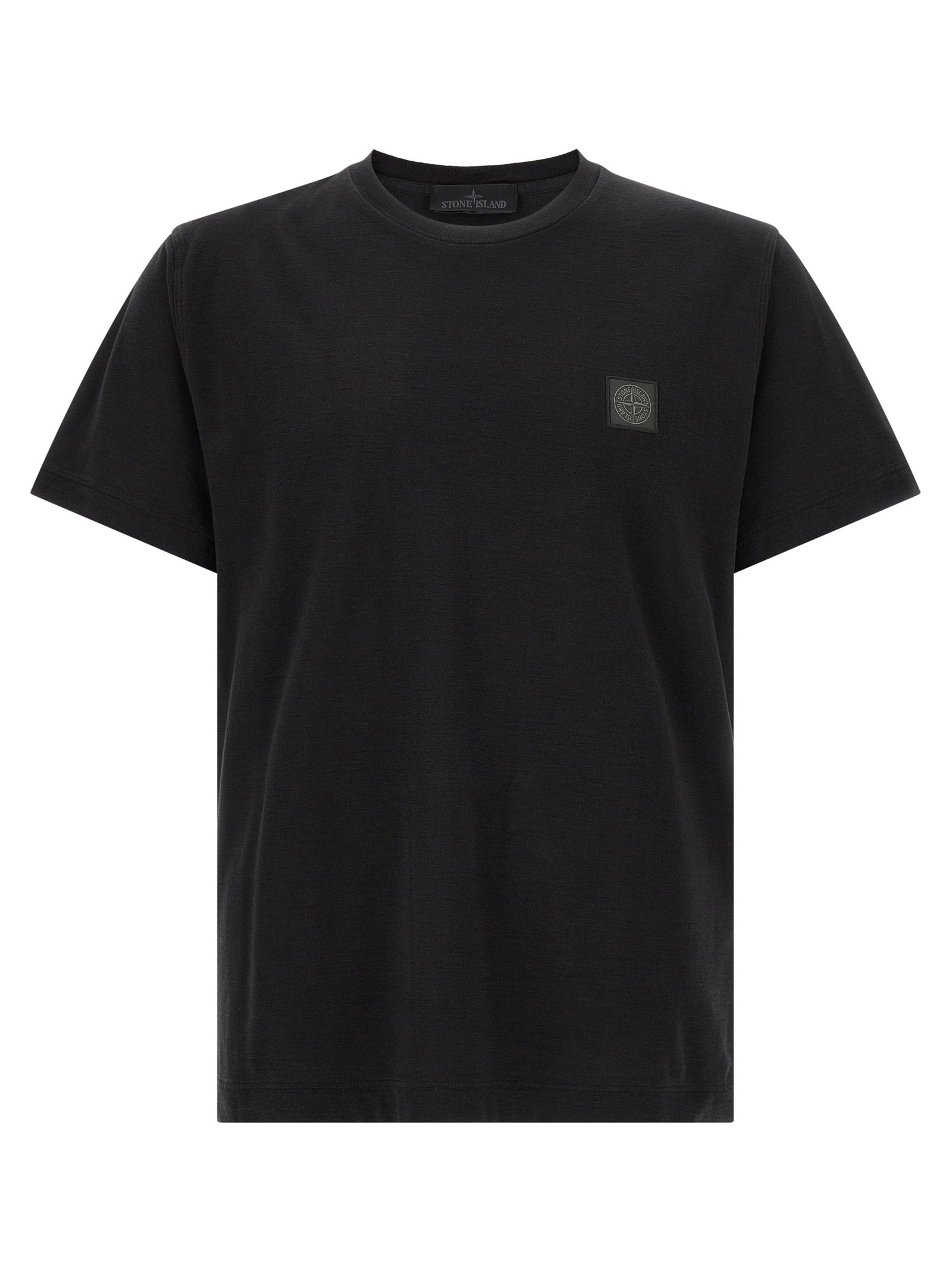 Stone Island Black Cotton T-Shirt