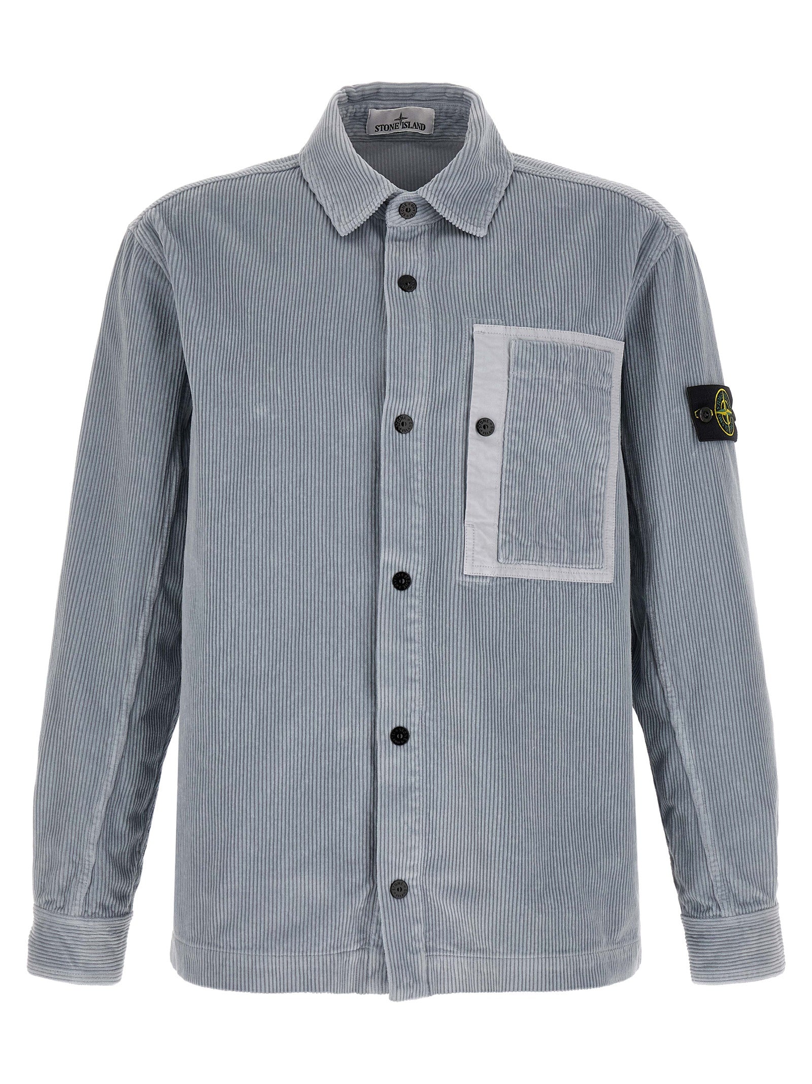 Stone Island Gray Cotton Blouse