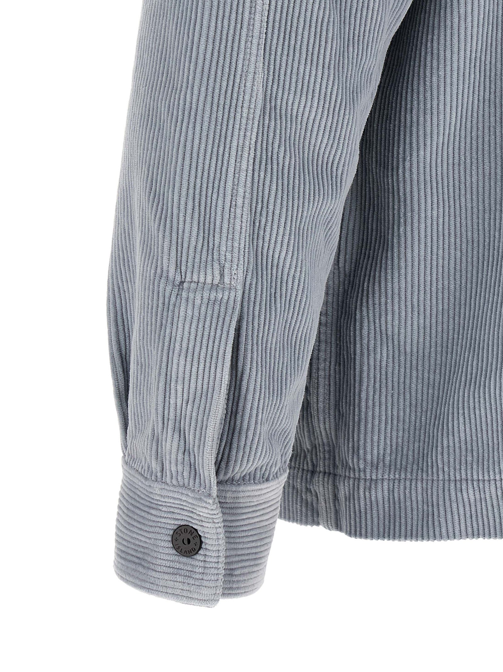 Stone Island Gray Cotton Blouse
