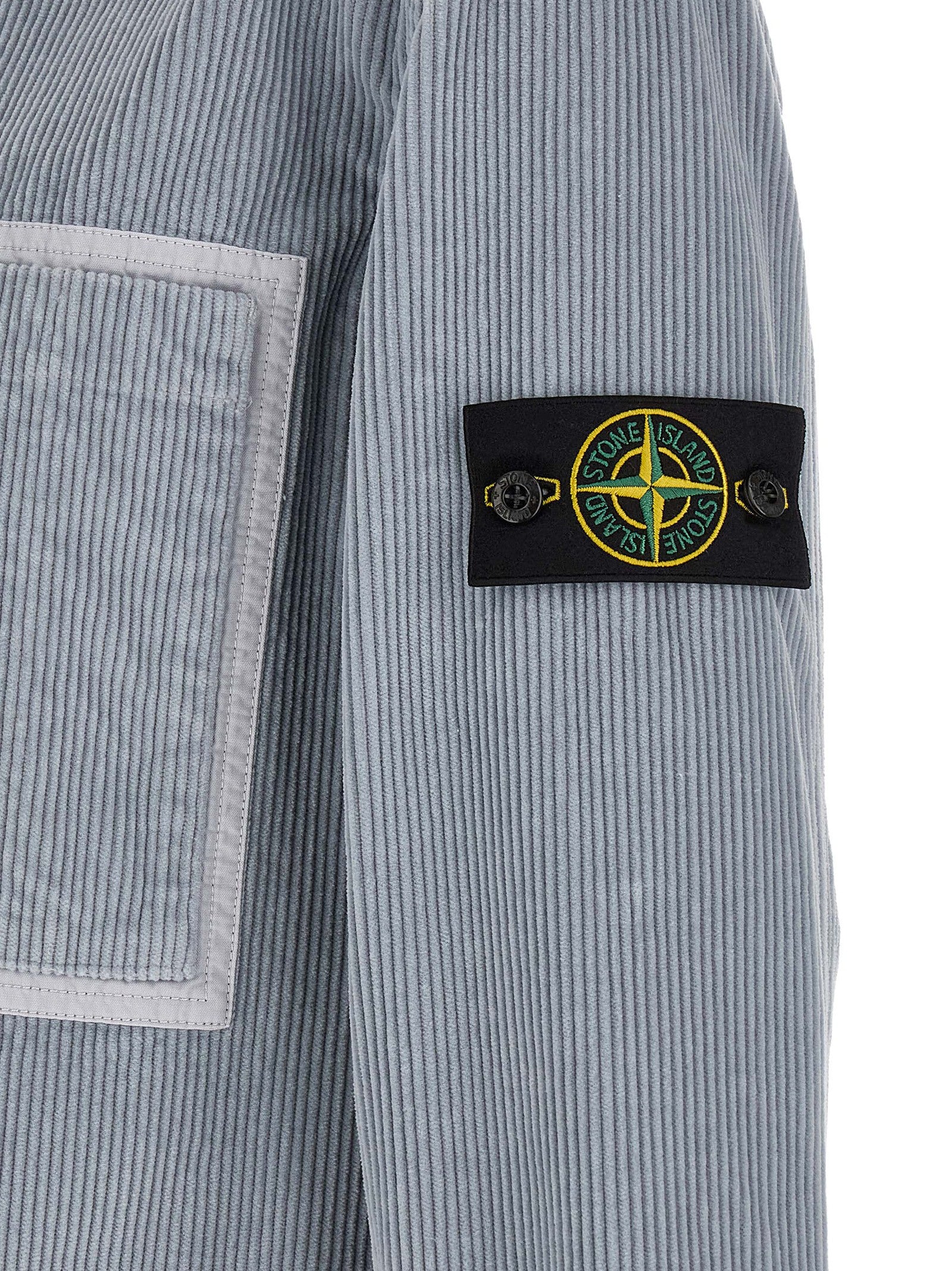 Stone Island Gray Cotton Blouse